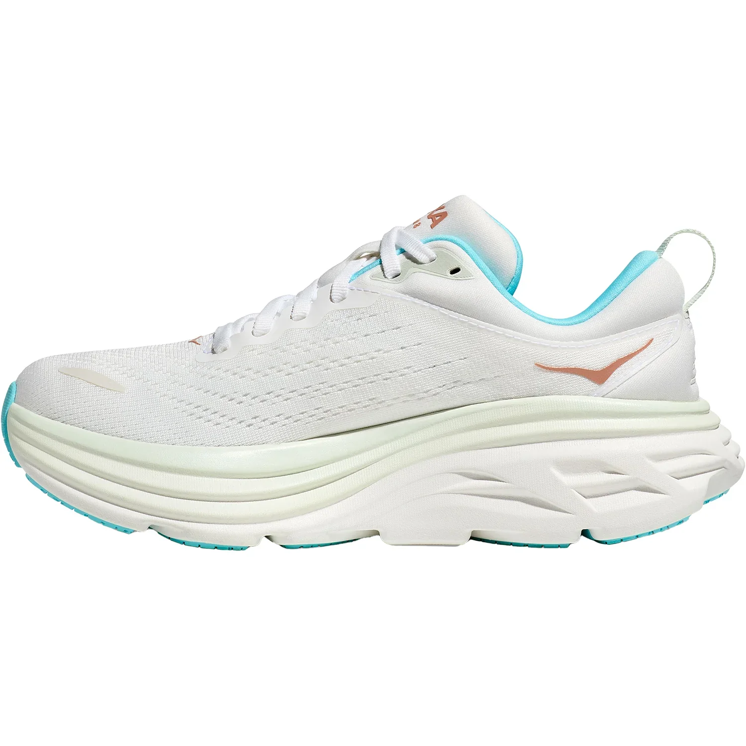 WOMEN'S HOKA BONDI 8 | FROST / ROSE GOLD - Image 2