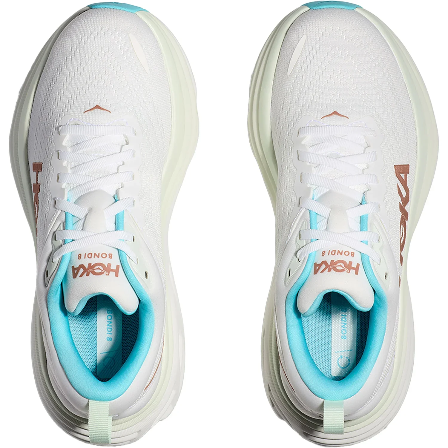 WOMEN'S HOKA BONDI 8 | FROST / ROSE GOLD - Image 5