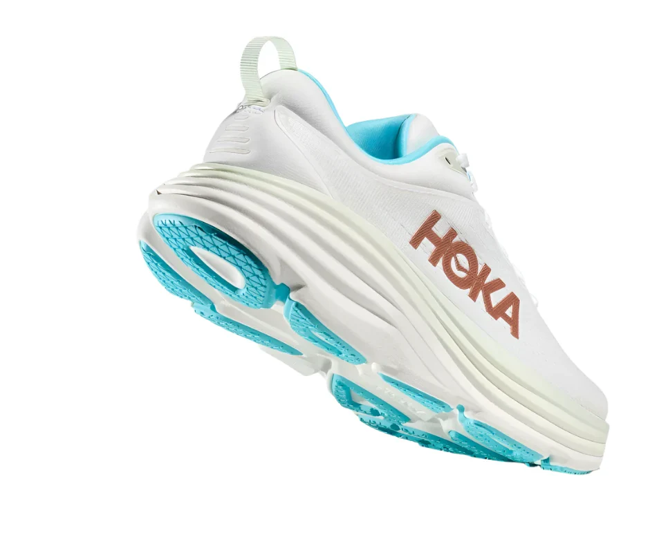 WOMEN'S HOKA BONDI 8 | FROST / ROSE GOLD - Image 6