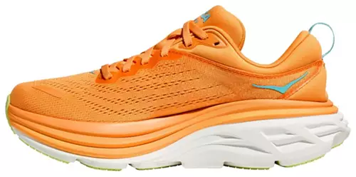 WOMEN'S HOKA BONDI 8 | SOLAR FLARE / LETTUCE - Image 2