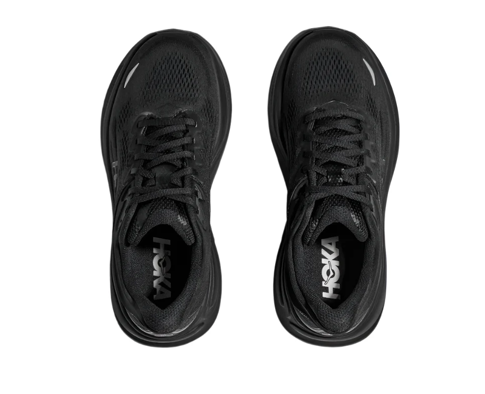 WOMEN'S HOKA BONDI 9 | BLACK / BLACK - Image 3