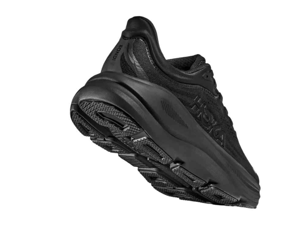 WOMEN'S HOKA BONDI 9 | BLACK / BLACK - Image 4