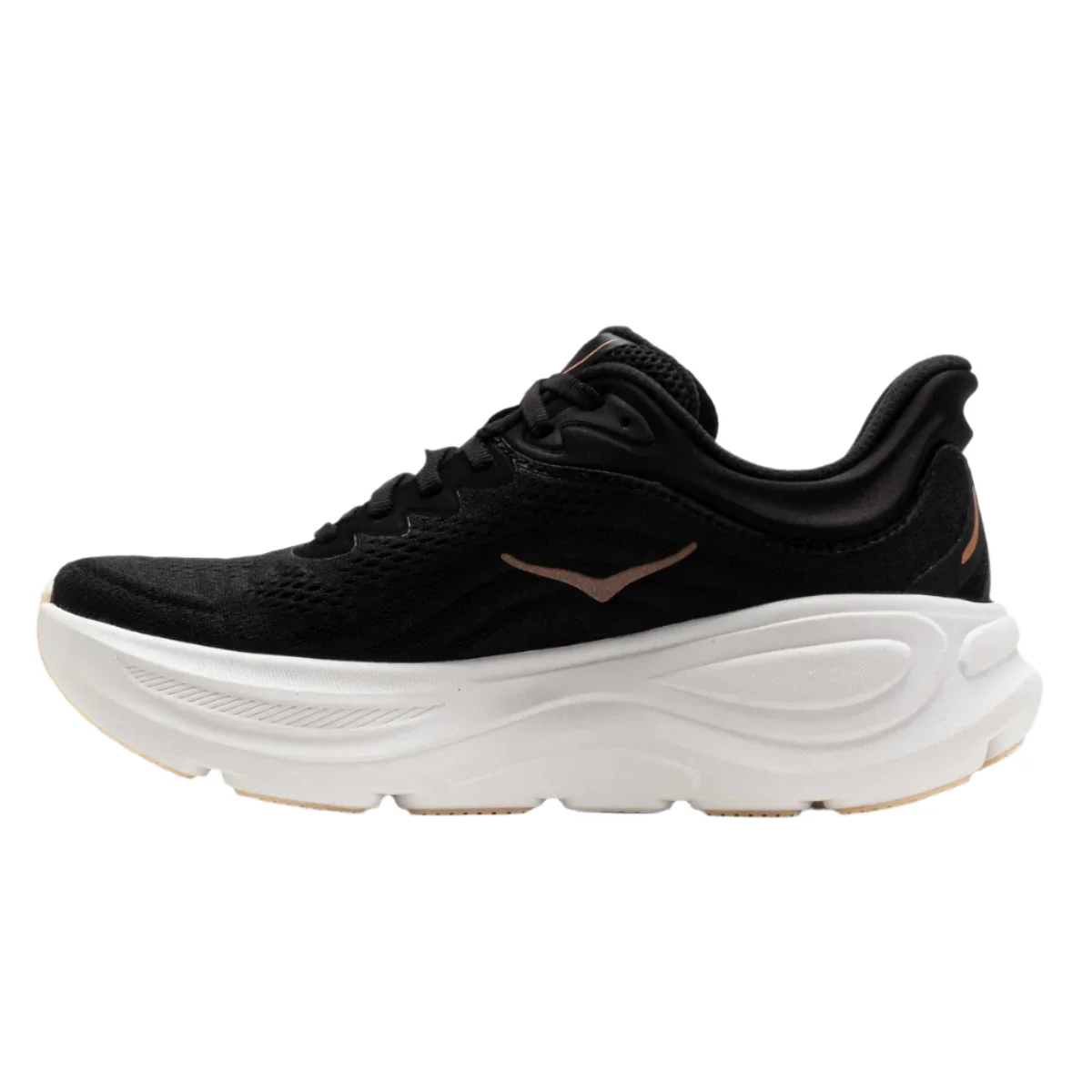 WOMEN'S HOKA BONDI 9 | BLACK / ROSE GOLD - Image 2