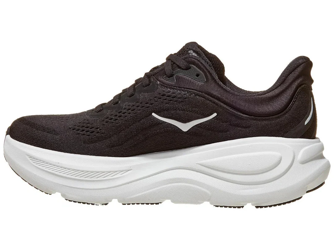 WOMEN'S HOKA BONDI 9 | BLACK / WHITE - Image 2