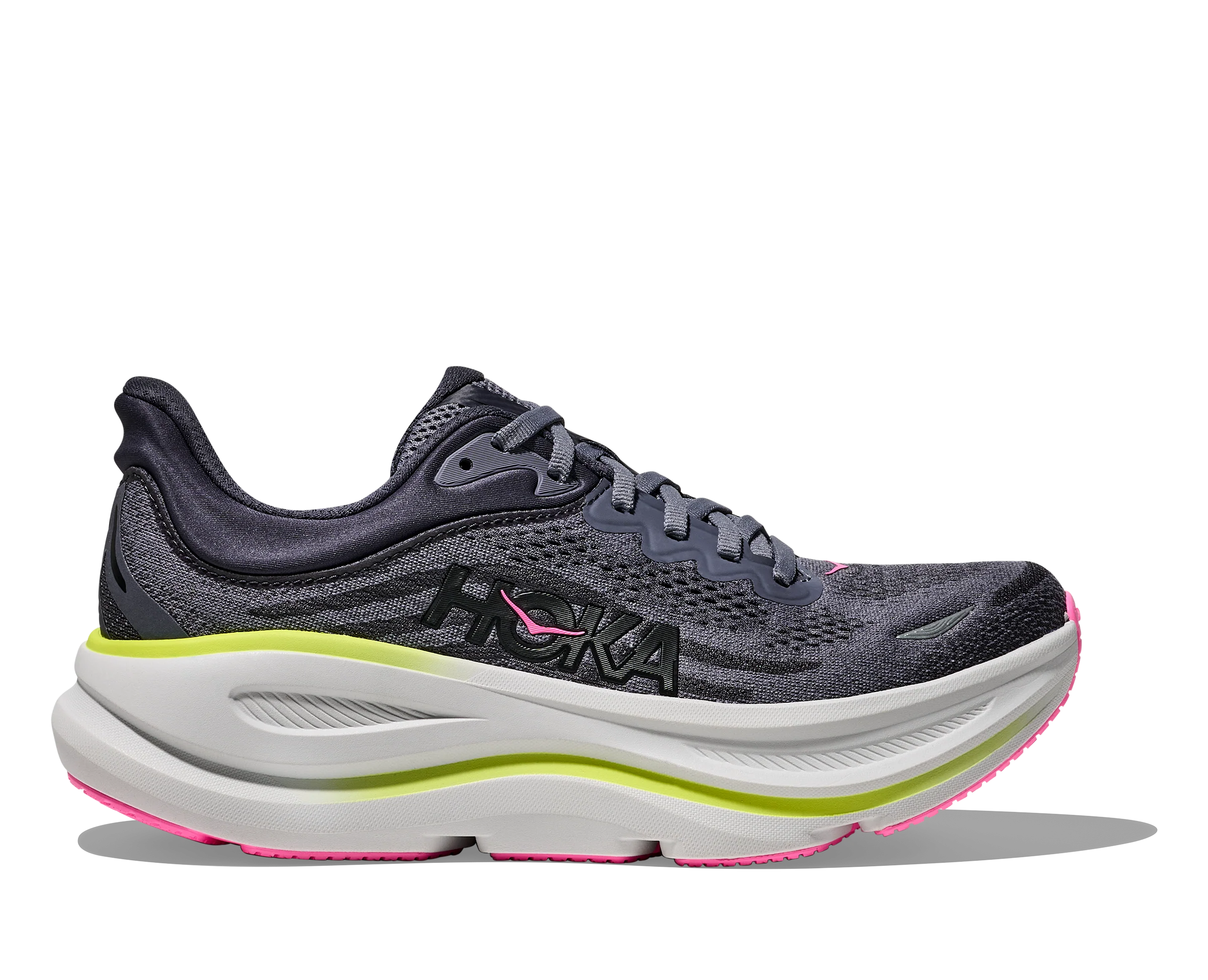 WOMEN'S HOKA BONDI 9 | CHARCOAL GREY | GREY SKIES