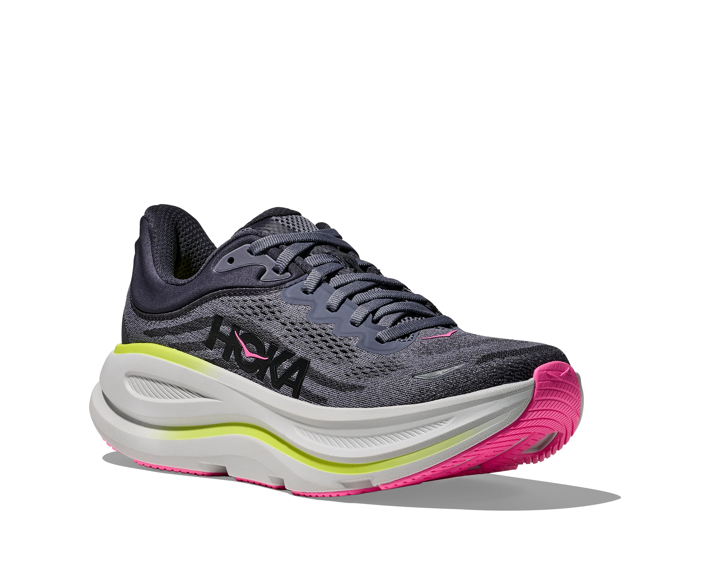 WOMEN'S HOKA BONDI 9 | CHARCOAL GREY | GREY SKIES - Image 4