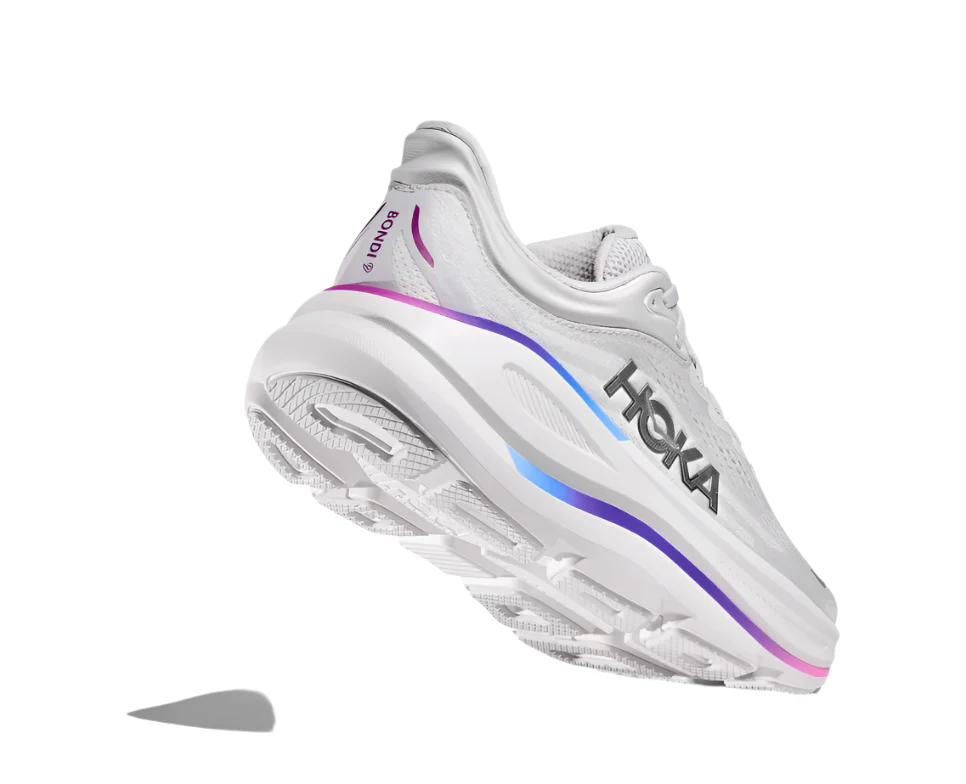 WOMEN'S HOKA BONDI 9 | COSMIC GREY / WHITE - Image 4