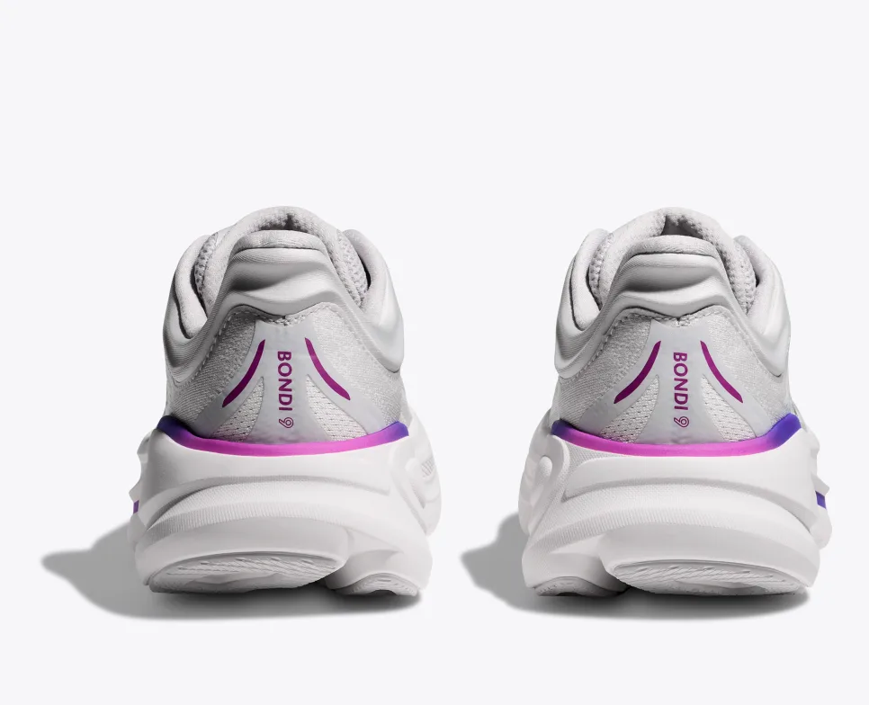 WOMEN'S HOKA BONDI 9 | COSMIC GREY / WHITE - Image 6