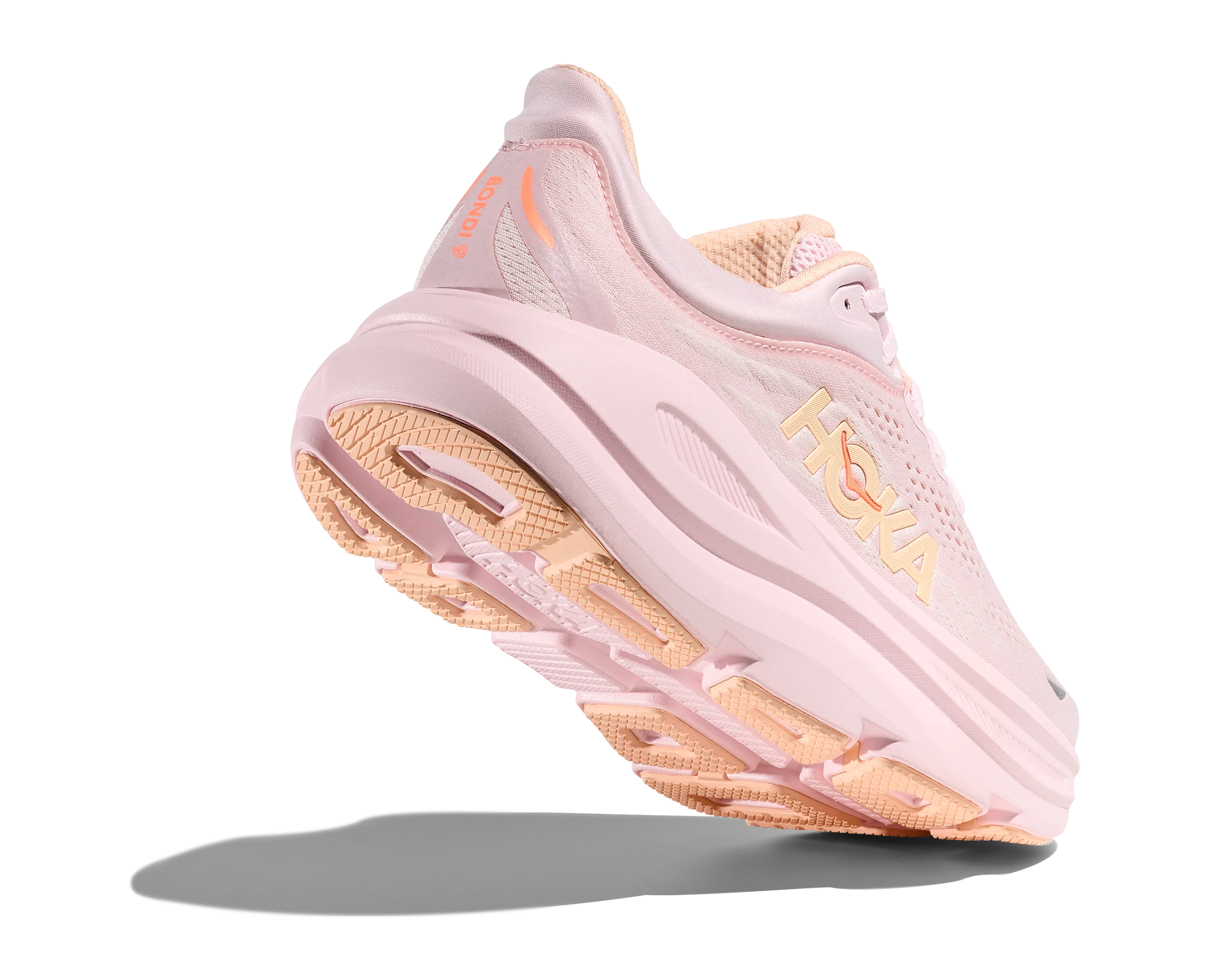 WOMEN'S HOKA BONDI 9 | LILAC | CREAM | TANGERINE | GLOW - Image 4
