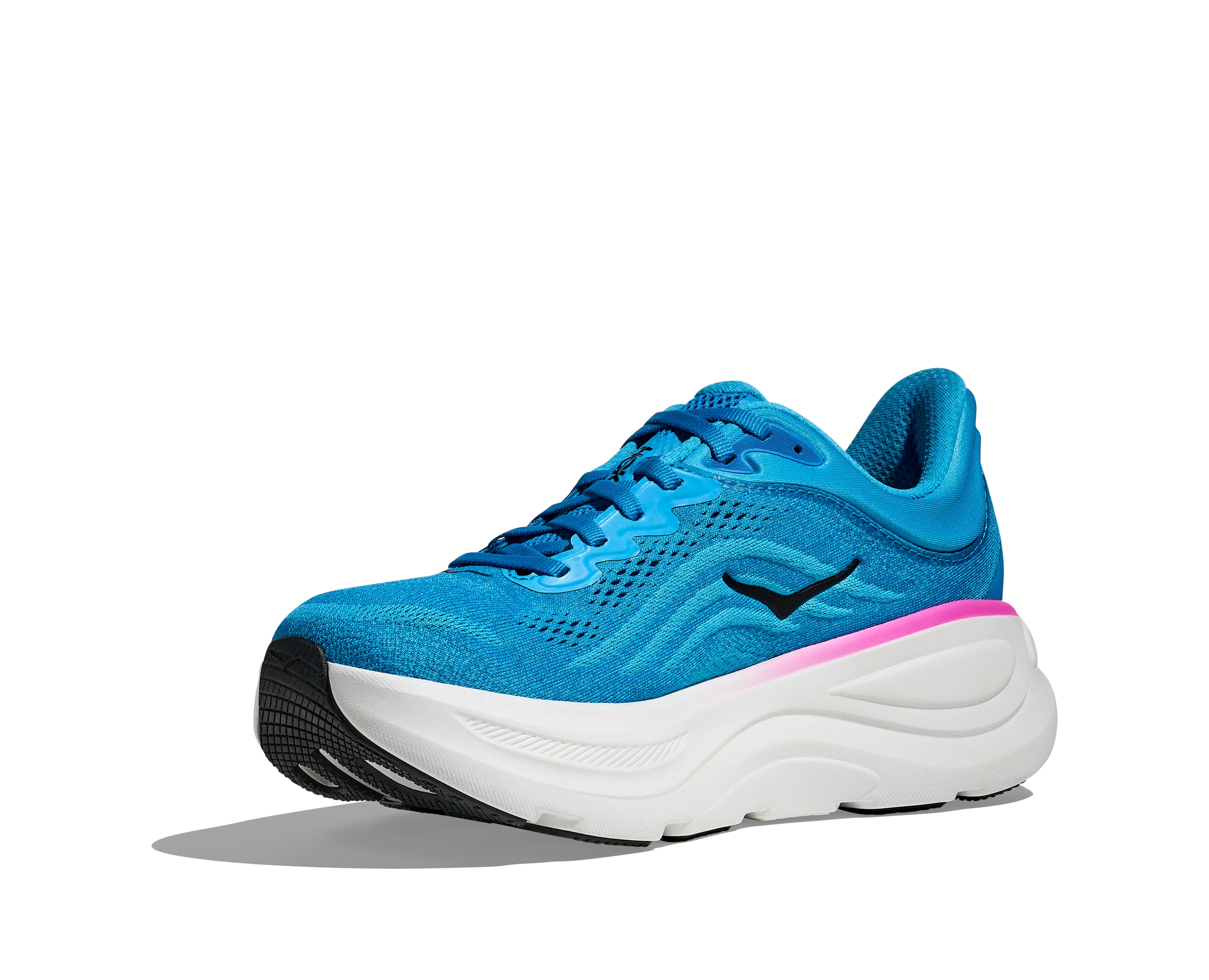 WOMEN'S HOKA BONDI 9 | SKYWARD BLUE | NEON FUCHSIA - Image 3