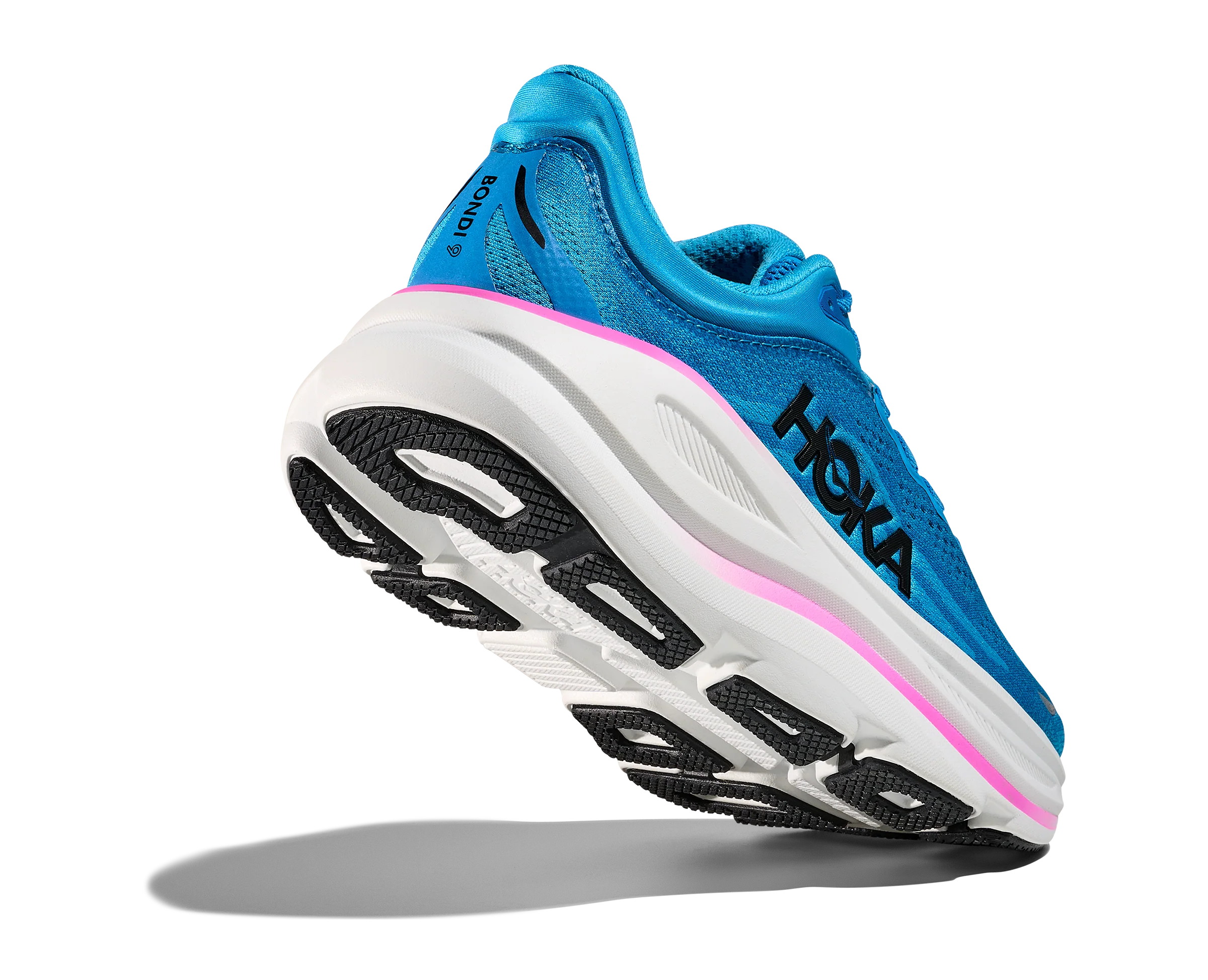 WOMEN'S HOKA BONDI 9 | SKYWARD BLUE | NEON FUCHSIA - Image 4