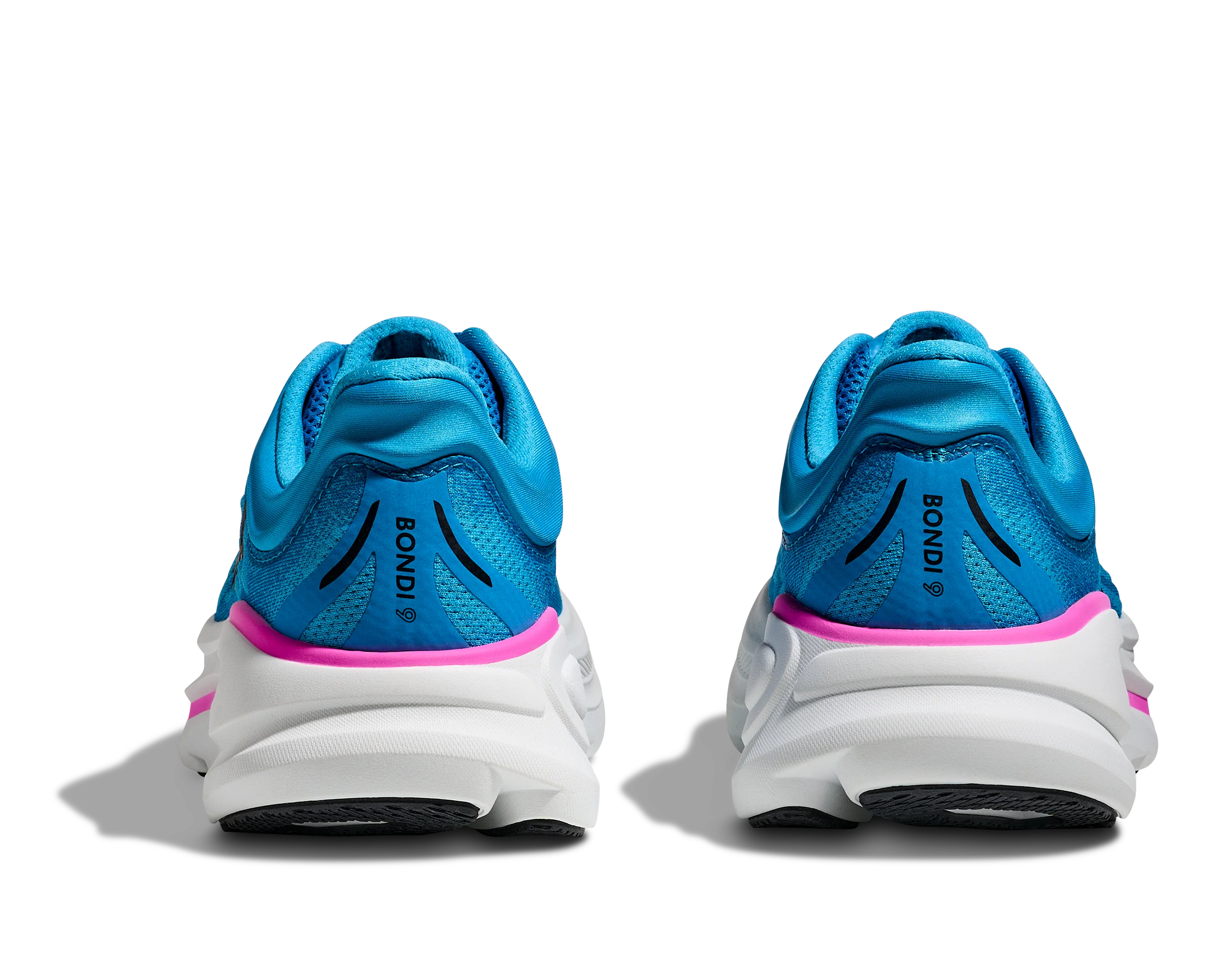 WOMEN'S HOKA BONDI 9 | SKYWARD BLUE | NEON FUCHSIA - Image 6