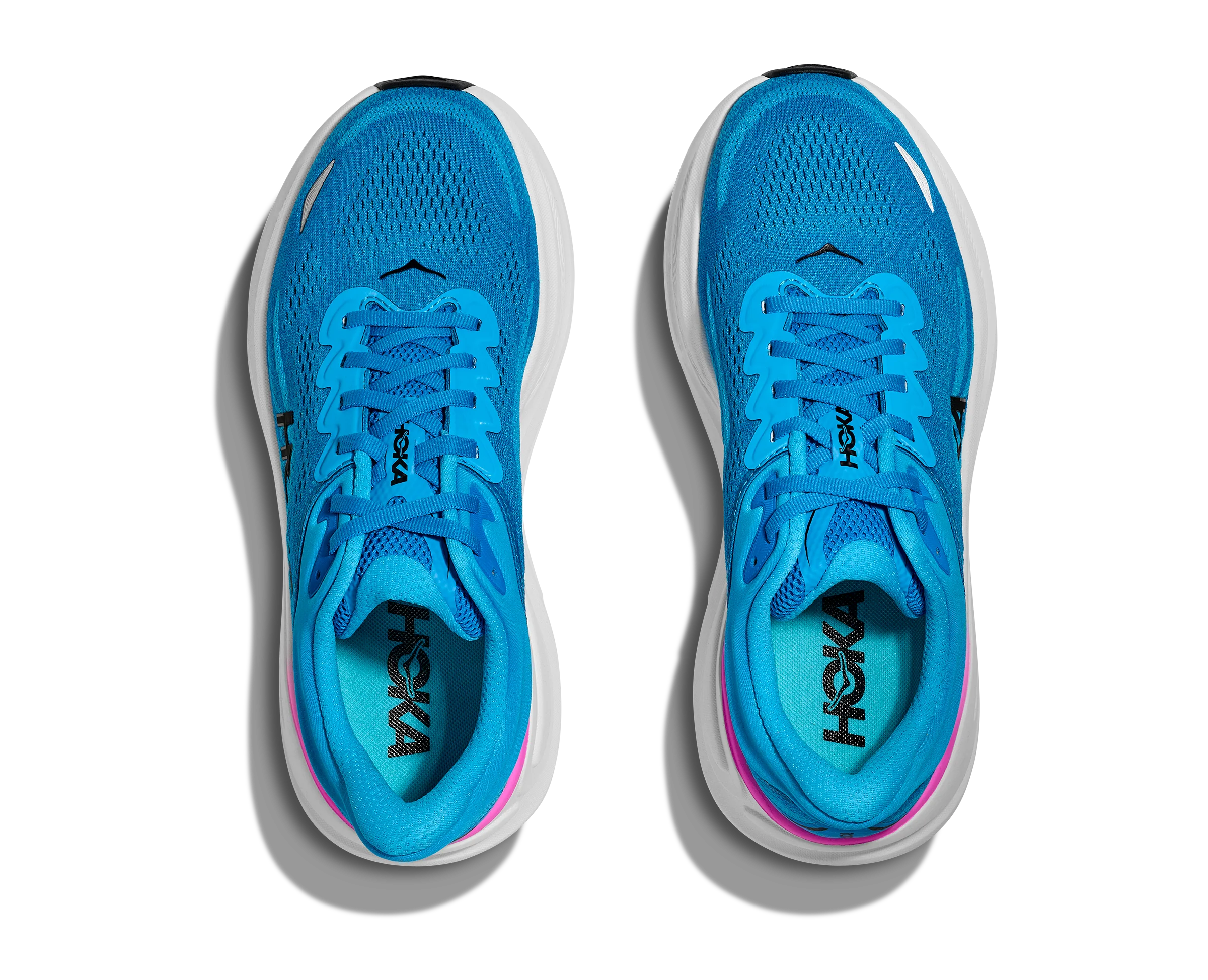 WOMEN'S HOKA BONDI 9 | SKYWARD BLUE | NEON FUCHSIA - Image 7