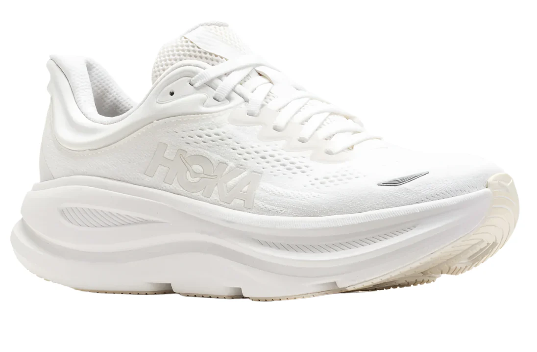 WOMEN'S HOKA BONDI 9 | WHITE / WHITE - Image 3