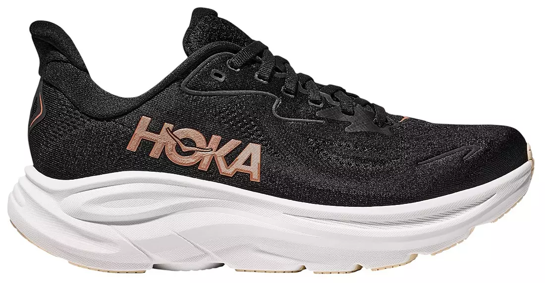 WOMEN'S HOKA CLIFTON 10 | BLACK / ROSE GOLD