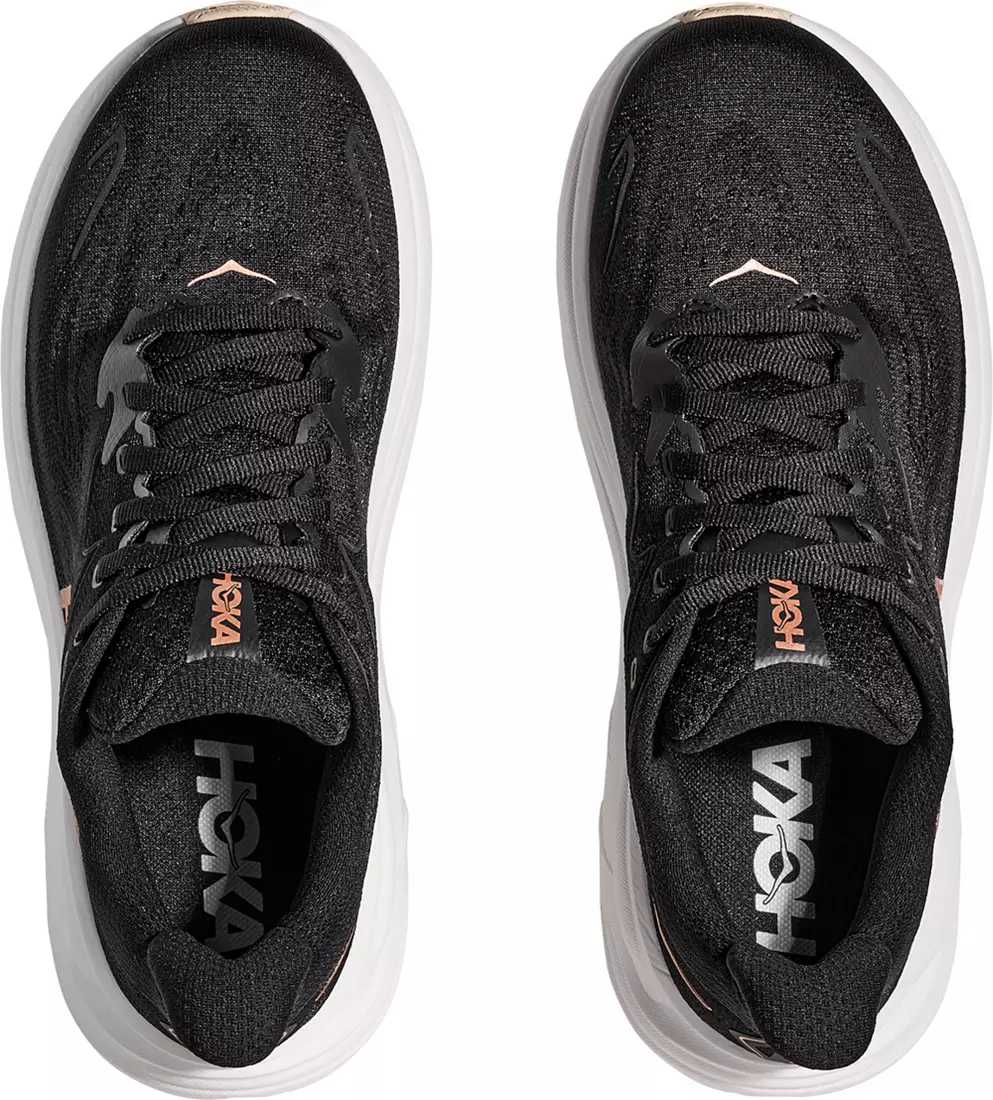 WOMEN'S HOKA CLIFTON 10 | BLACK / ROSE GOLD - Image 4