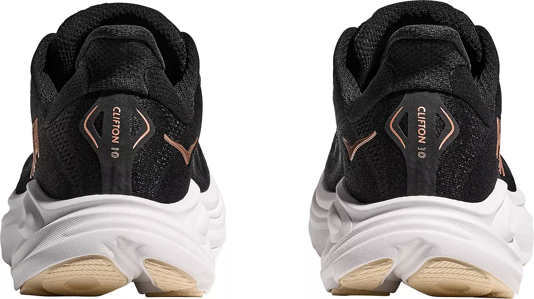 WOMEN'S HOKA CLIFTON 10 | BLACK / ROSE GOLD - Image 6