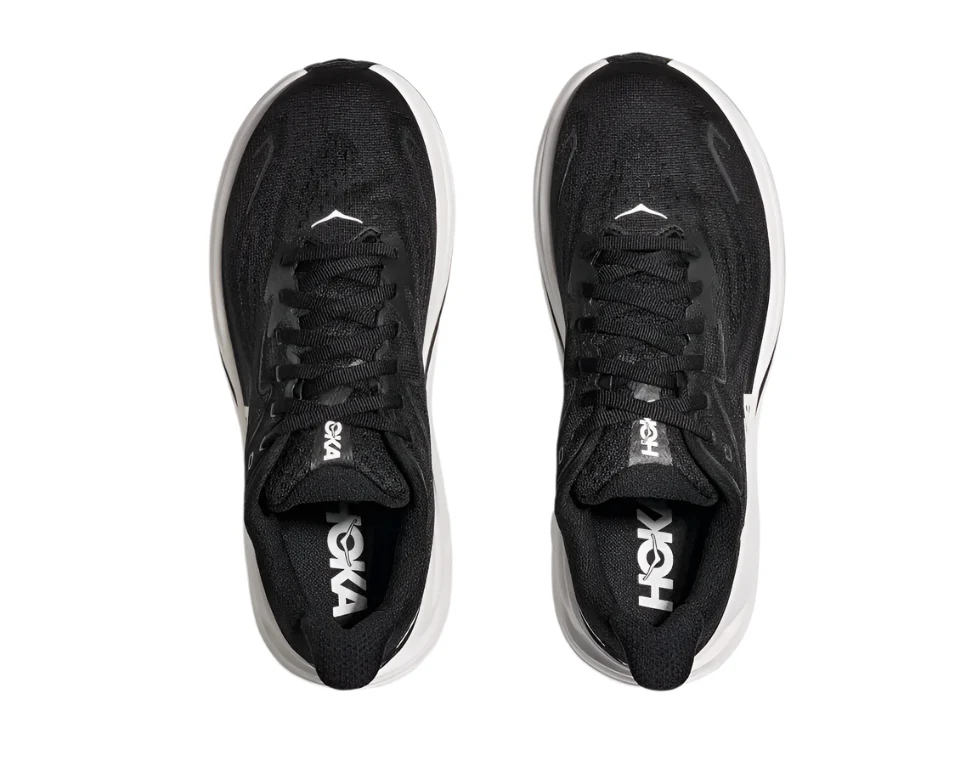 WOMEN'S HOKA CLIFTON 10 | BLACK / WHITE - Image 3