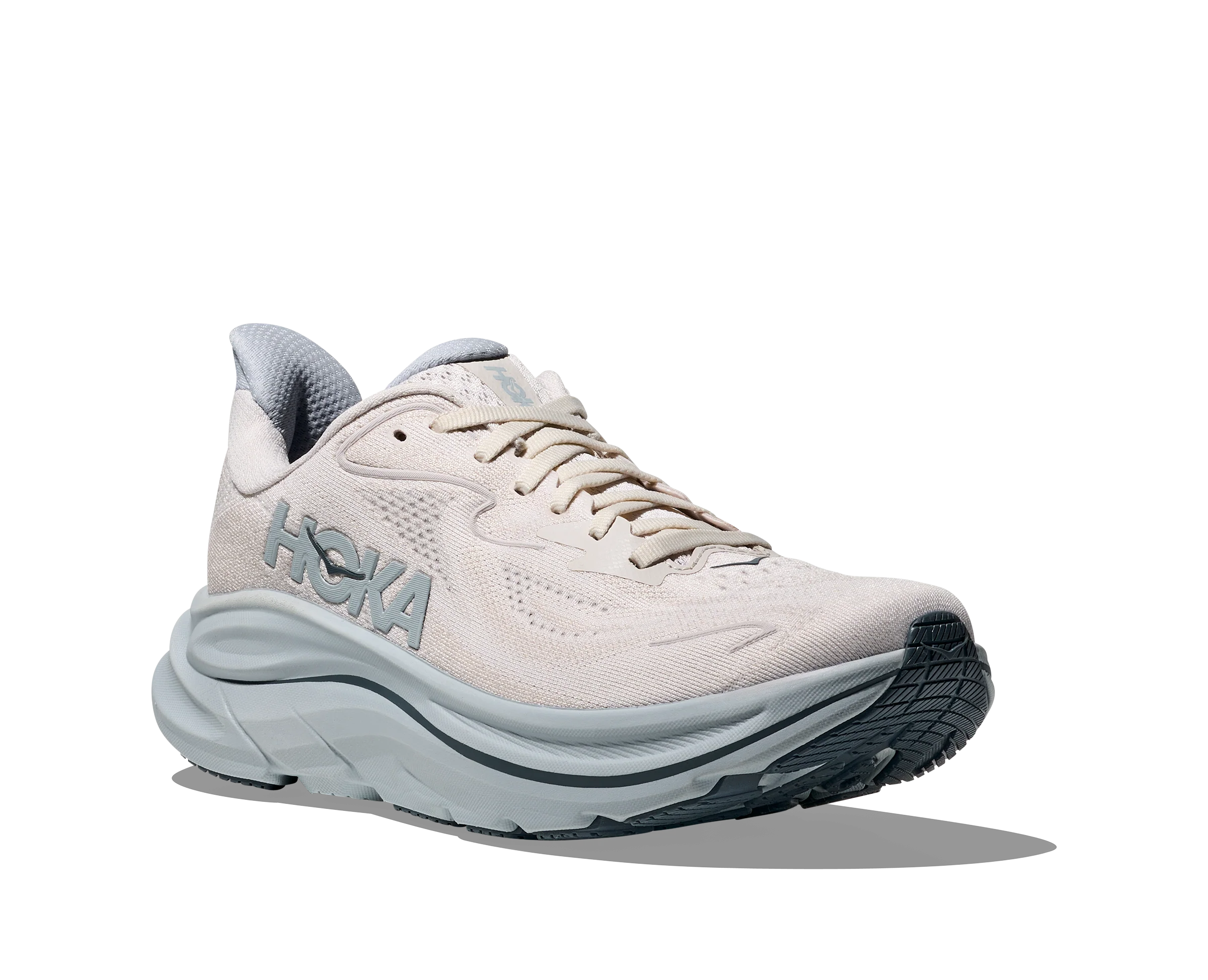 WOMEN'S HOKA CLIFTON 10 |GROUT / MINERAL BLUE - Image 4