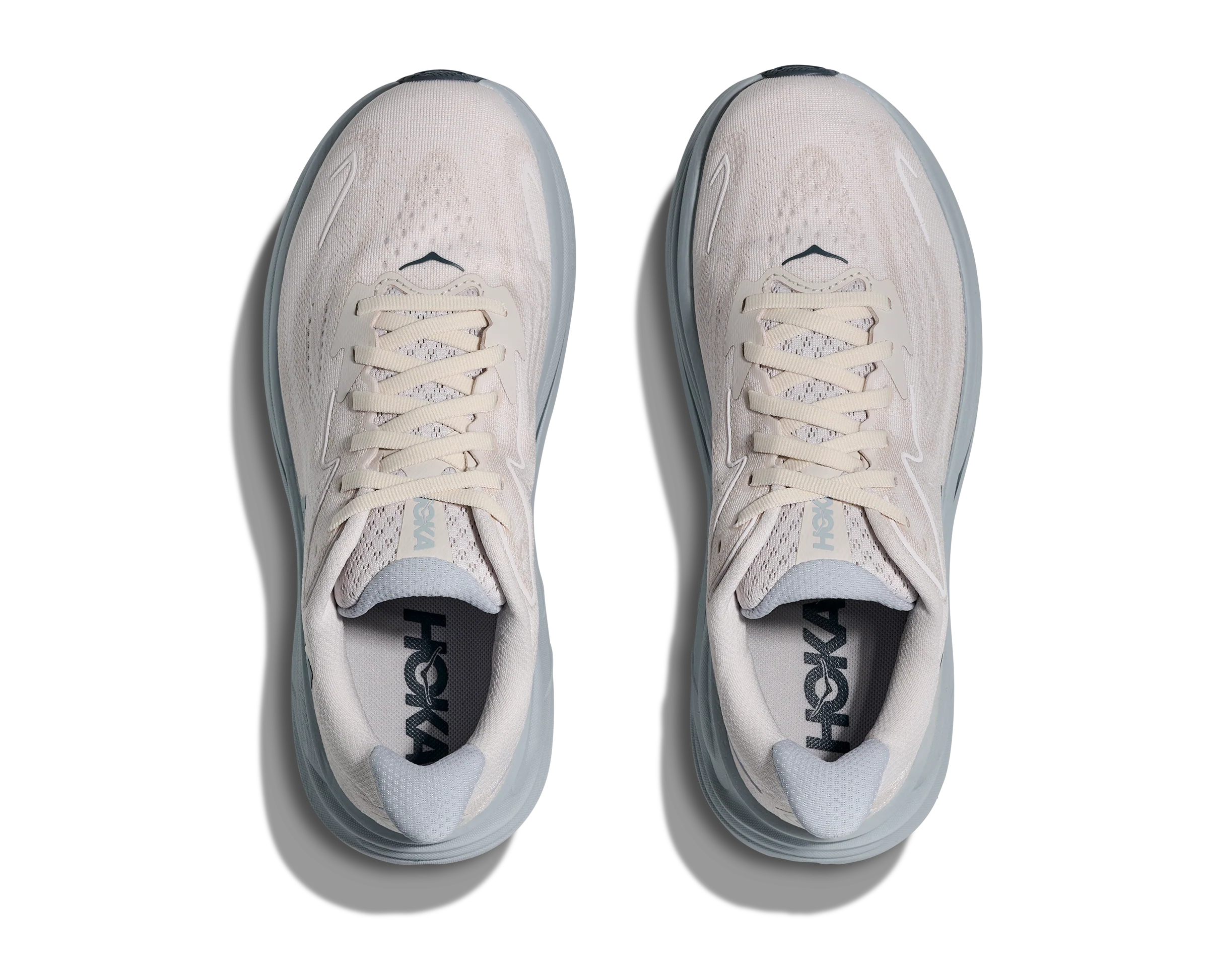 WOMEN'S HOKA CLIFTON 10 |GROUT / MINERAL BLUE - Image 8