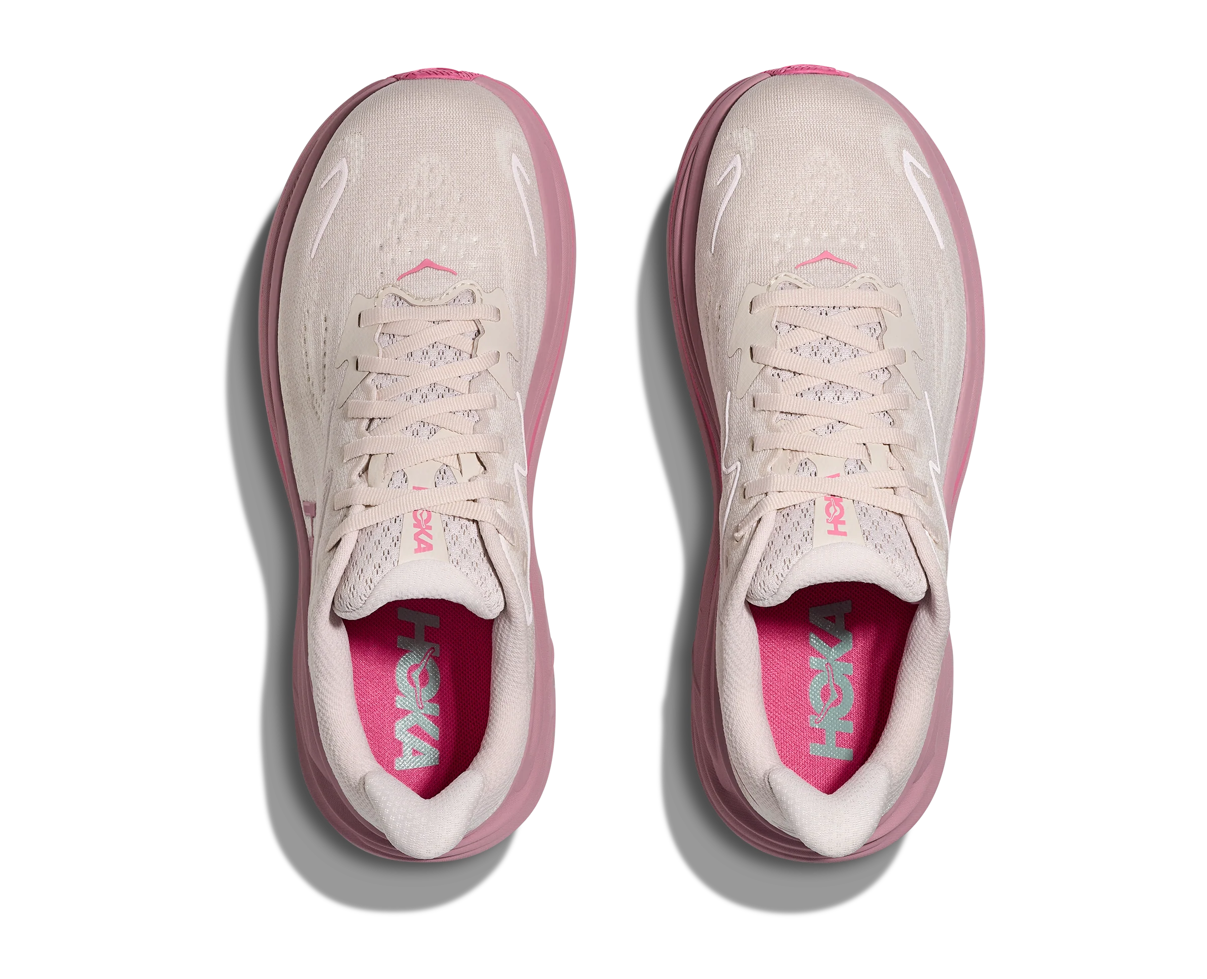 WOMEN'S HOKA CLIFTON 10 | ROSE CREAM / DRIED ROSE - Image 2