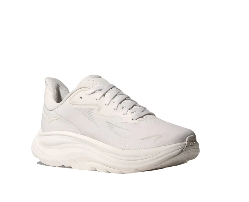 WOMEN'S HOKA CLIFTON 10 | WHITE / WHITE - Image 2