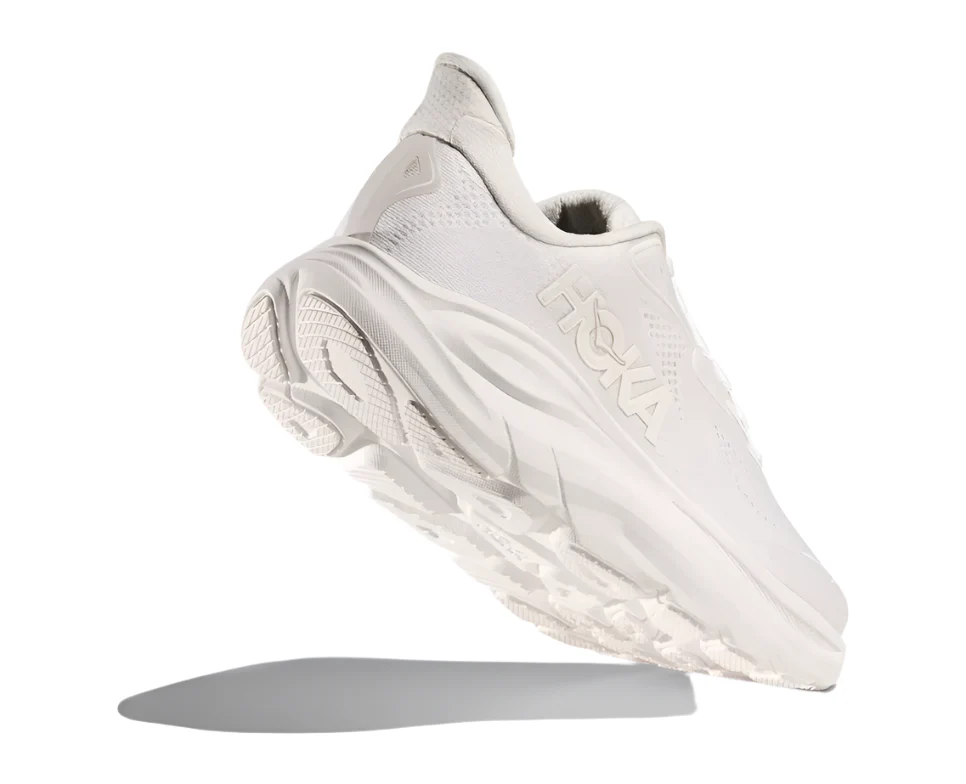 WOMEN'S HOKA CLIFTON 10 | WHITE / WHITE - Image 4