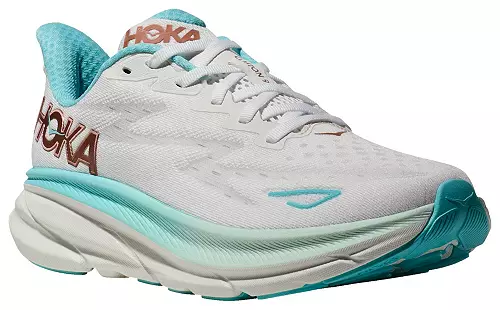 WOMEN'S HOKA CLIFTON 9 | FROST / ROSE GOLD - Image 3