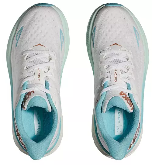 WOMEN'S HOKA CLIFTON 9 | FROST / ROSE GOLD - Image 5