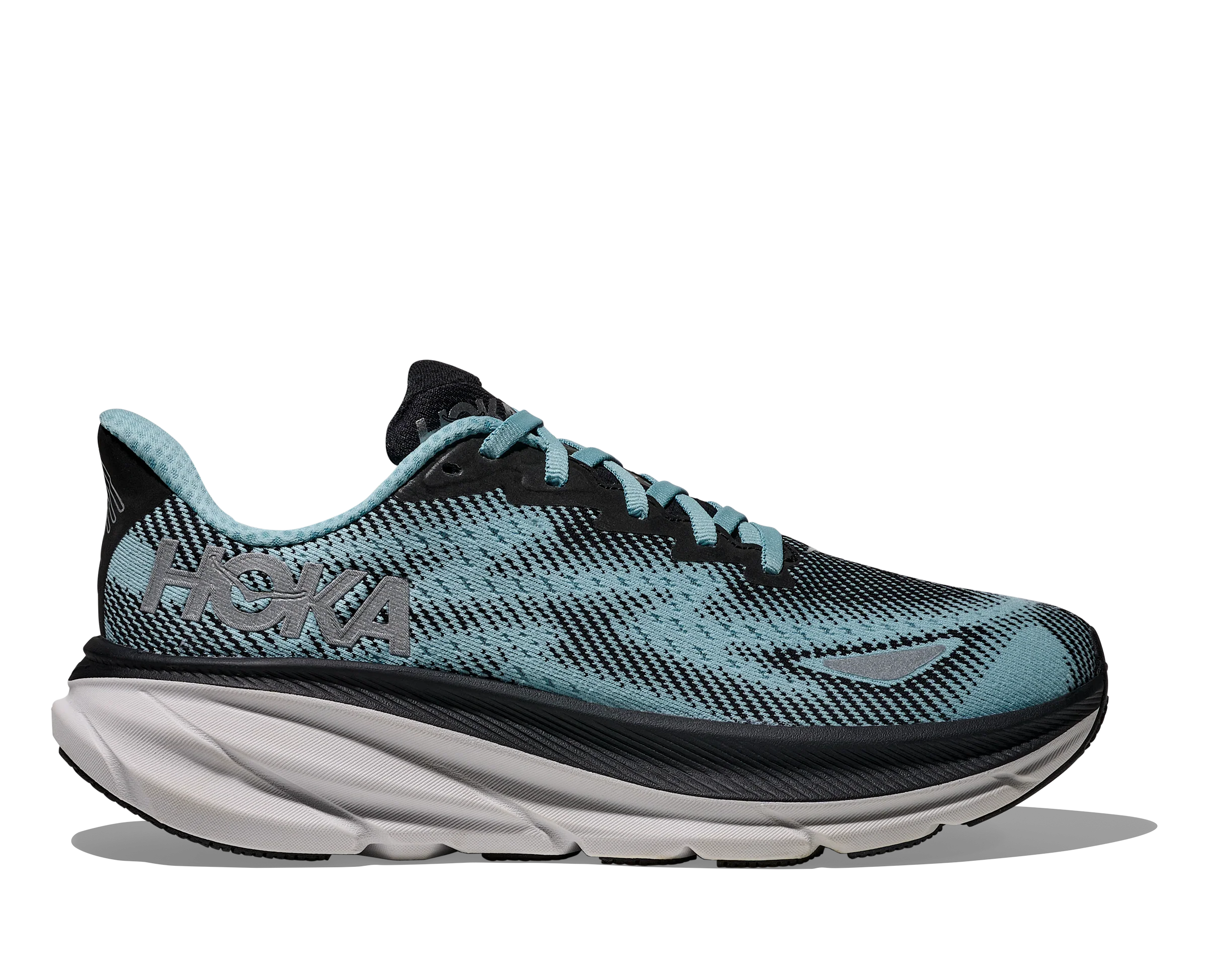 WOMEN'S HOKA CLIFTON 9 GTX | BLACK | RAINDROP