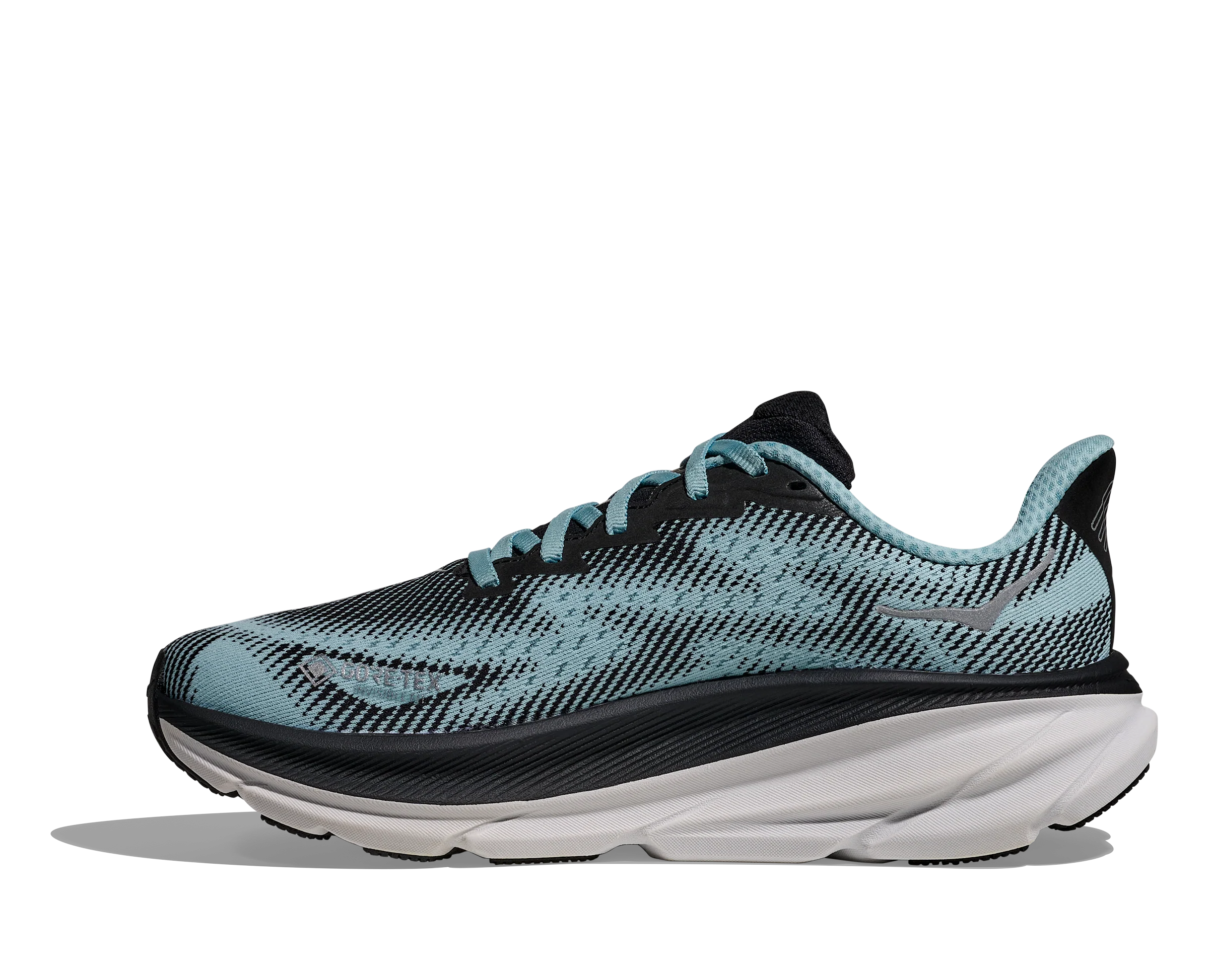 WOMEN'S HOKA CLIFTON 9 GTX | BLACK | RAINDROP - Image 2