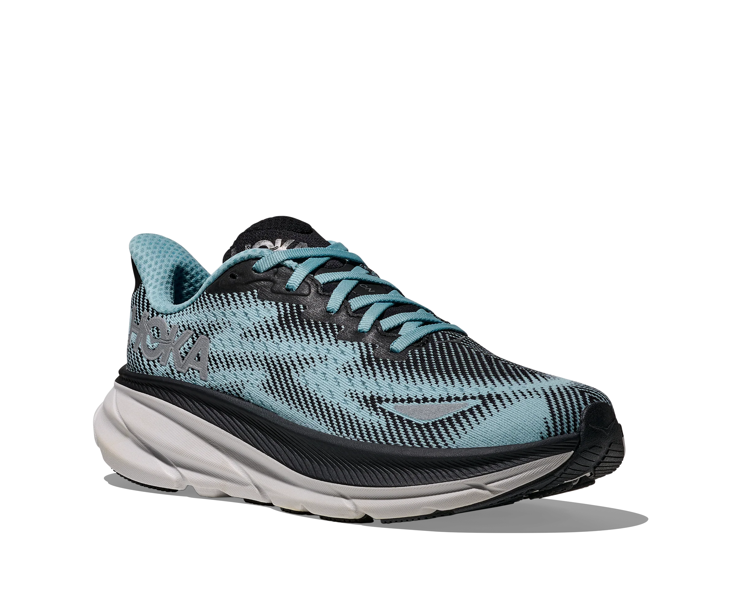WOMEN'S HOKA CLIFTON 9 GTX | BLACK | RAINDROP - Image 5