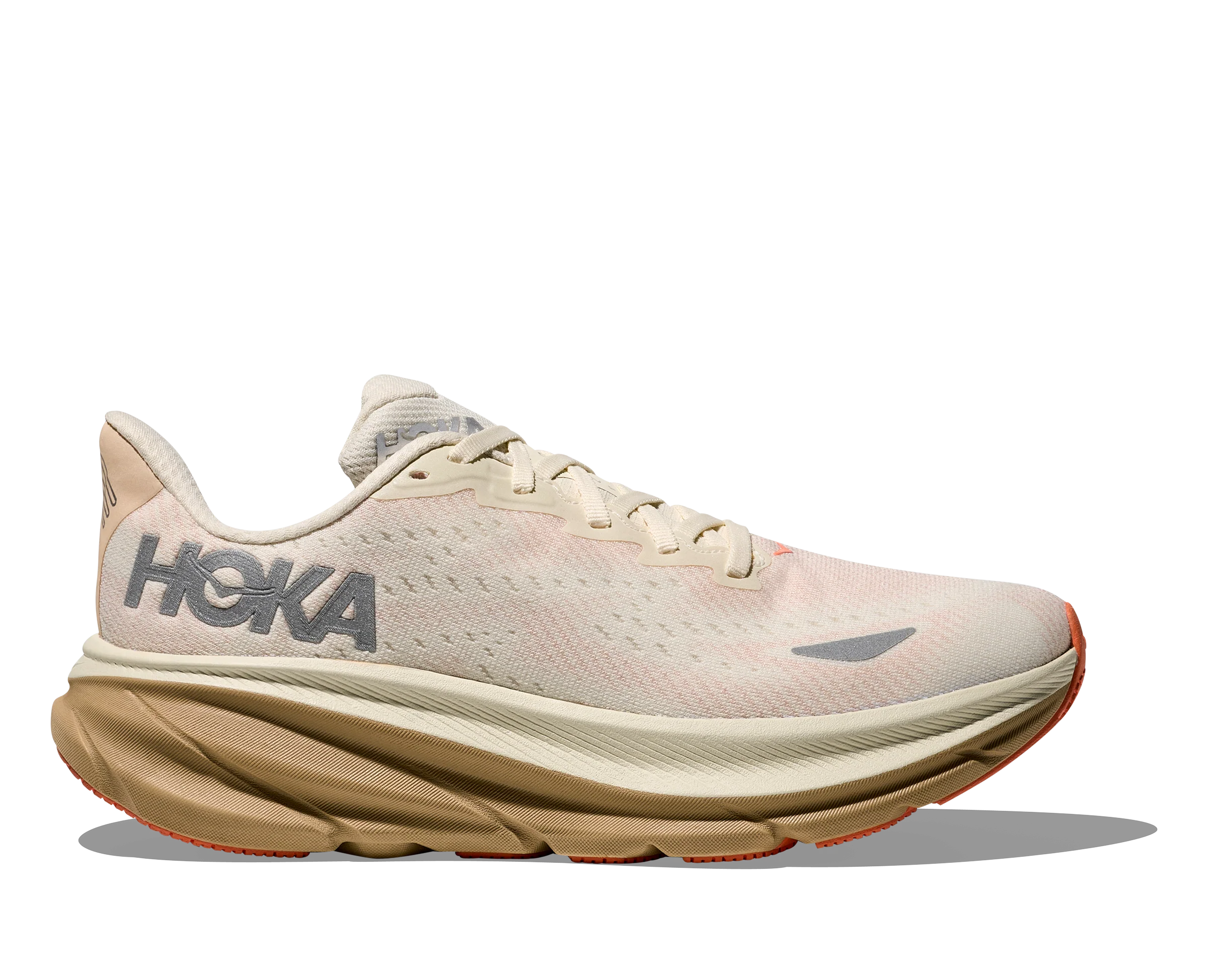 WOMEN'S HOKA CLIFTON 9 GTX | EGGSHELL / KHAKI