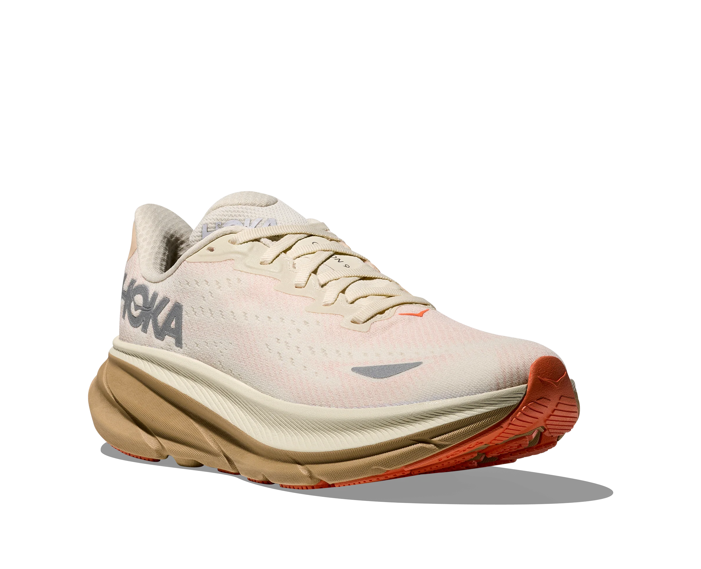 WOMEN'S HOKA CLIFTON 9 GTX | EGGSHELL / KHAKI - Image 4