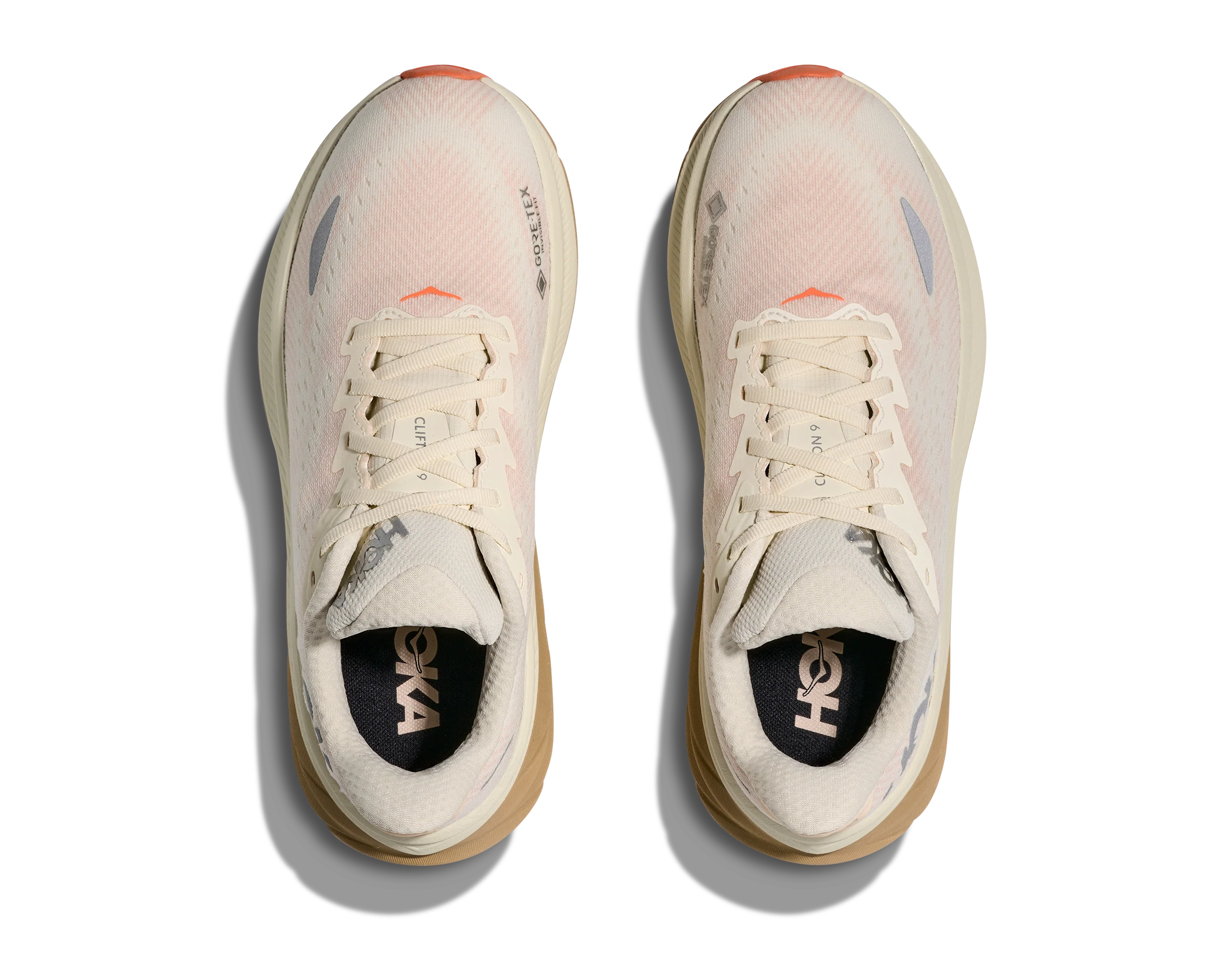 WOMEN'S HOKA CLIFTON 9 GTX | EGGSHELL / KHAKI - Image 7
