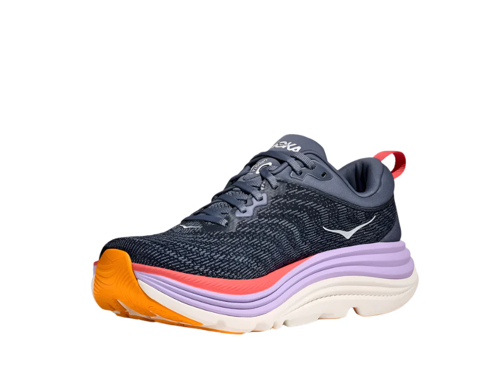 WOMEN'S HOKA GAVIOTA 5 | ANCHOR / GRAPEFRUIT - Image 4