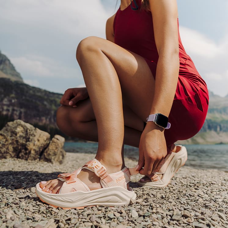 WOMEN'S HOKA INFINI HIKE TC | DAWN LIGHT / VANILLA - Image 2