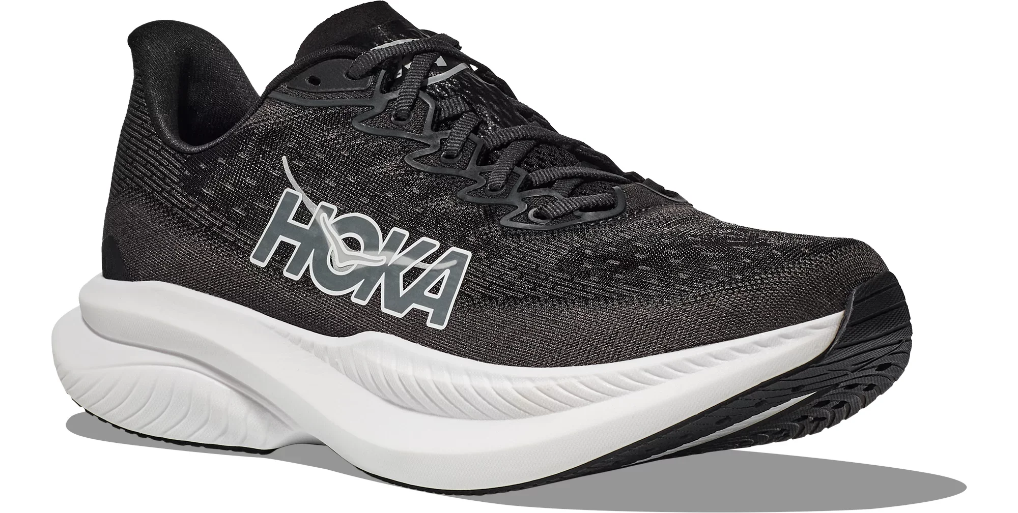WOMEN'S HOKA MACH 6 | BLACK / WHITE - Image 4