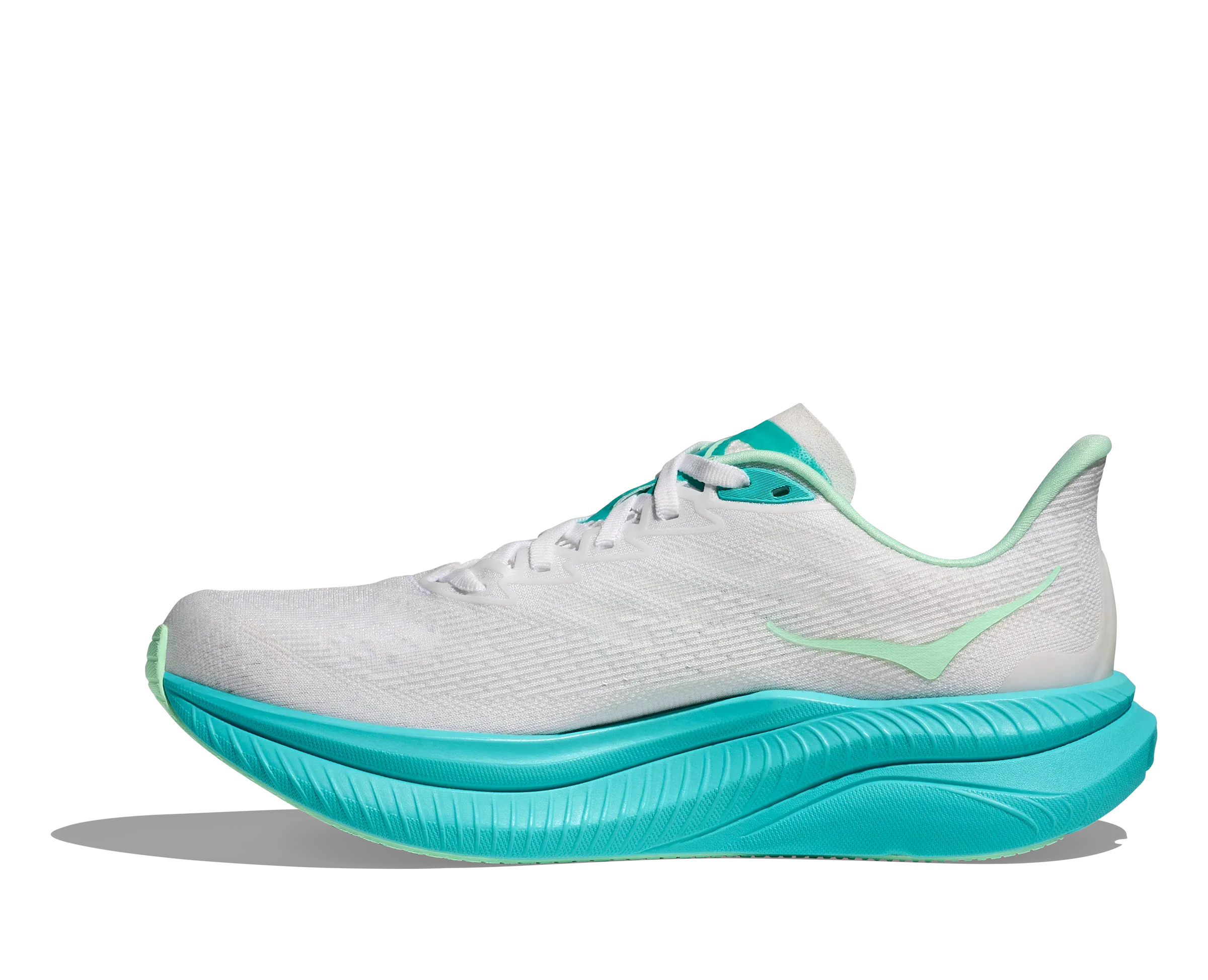 WOMEN'S HOKA MACH 6 | WHITE / CIELO BLUE - Image 2