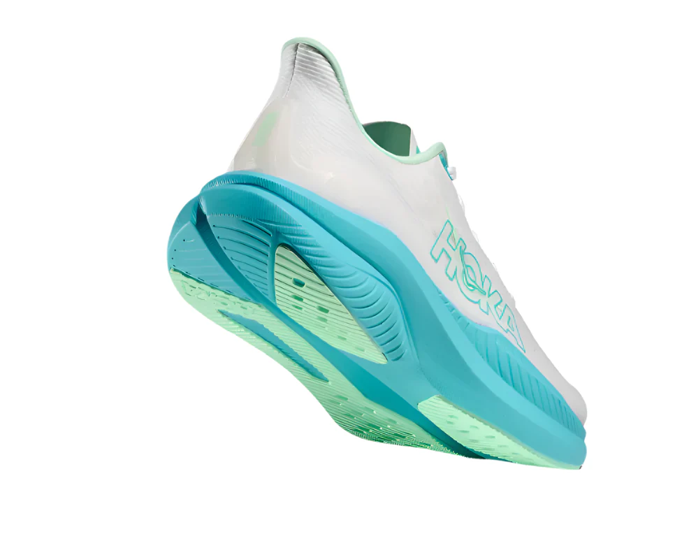 WOMEN'S HOKA MACH 6 | WHITE / CIELO BLUE - Image 4