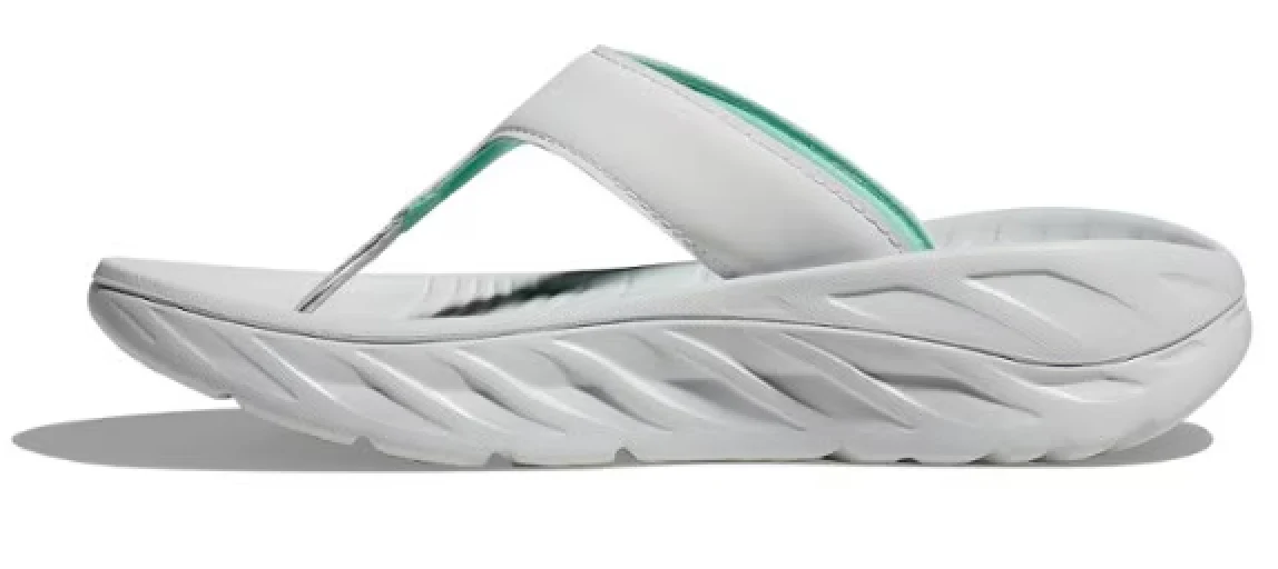 WOMEN'S HOKA ORA RECOVERY FLIP | COSMIC GREY / SEAFOAM - Image 2