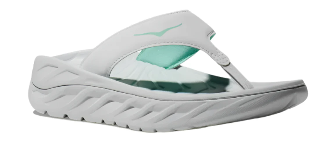 WOMEN'S HOKA ORA RECOVERY FLIP | COSMIC GREY / SEAFOAM - Image 3
