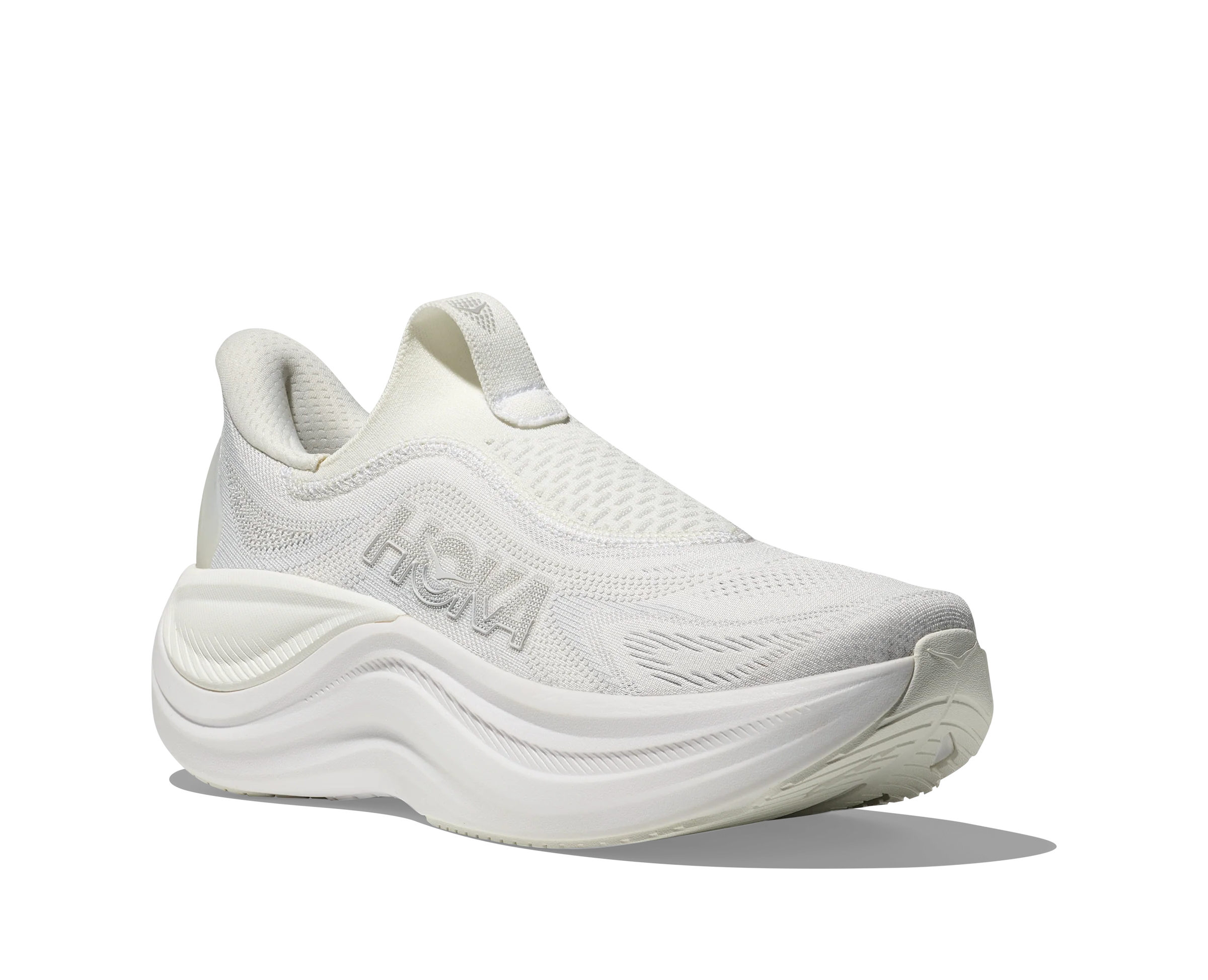 WOMEN'S HOKA SKYWARD LACELESS | WHITE | WHITE - Image 4