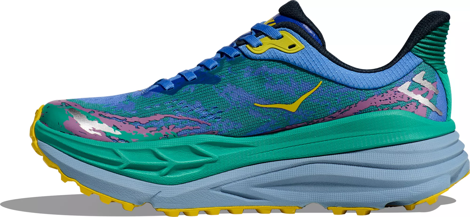 WOMEN'S HOKA STINSON 7 | VIRTUAL BLUE / TECH GREEN - Image 2