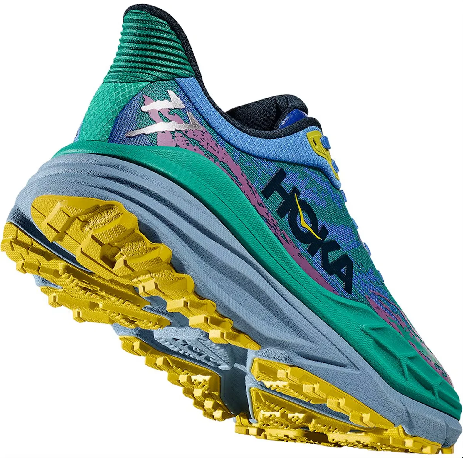 WOMEN'S HOKA STINSON 7 | VIRTUAL BLUE / TECH GREEN - Image 4