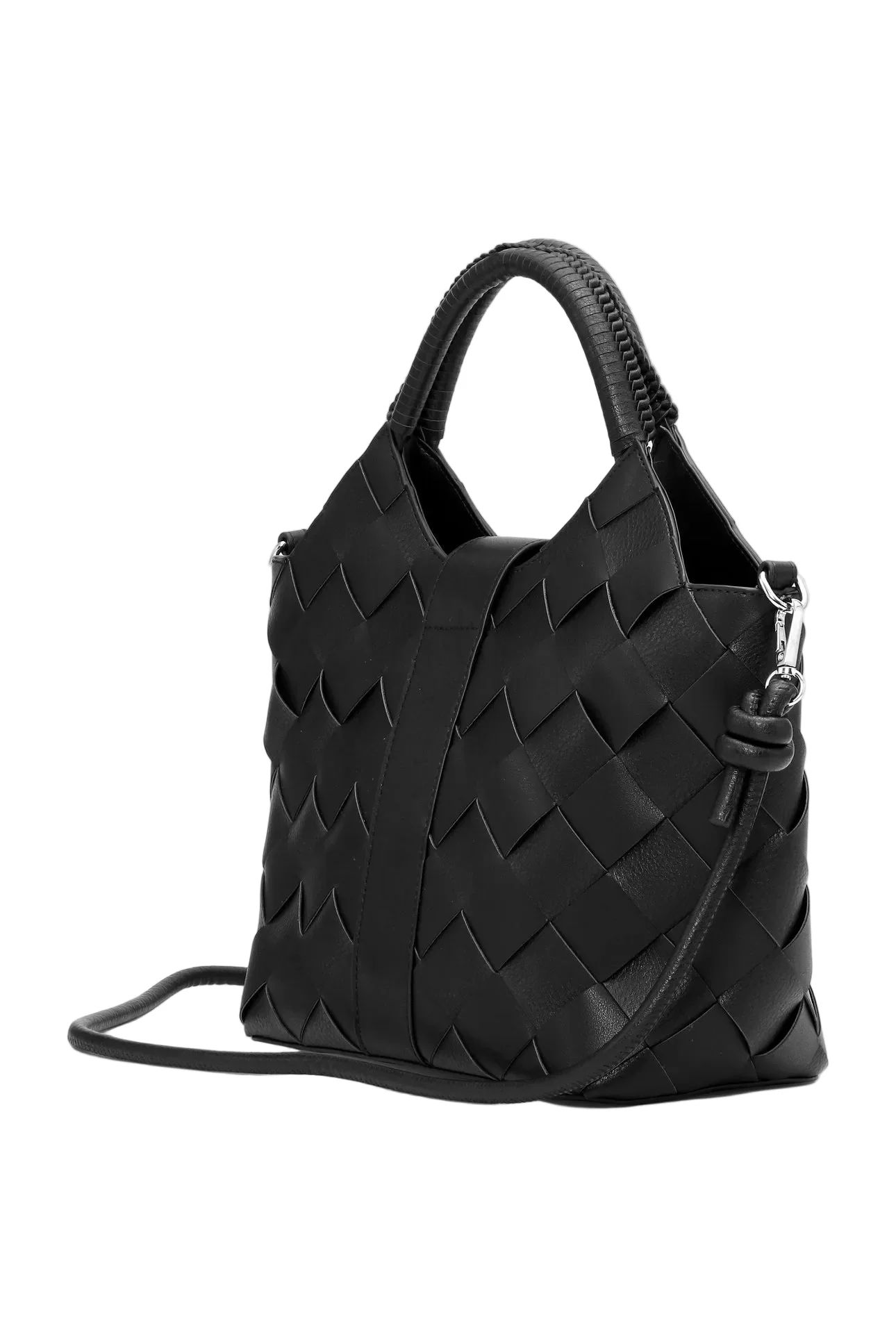 WOMEN'S ILSE JACOBSEN BRAIDED HANDBAG | BLACK - Image 2