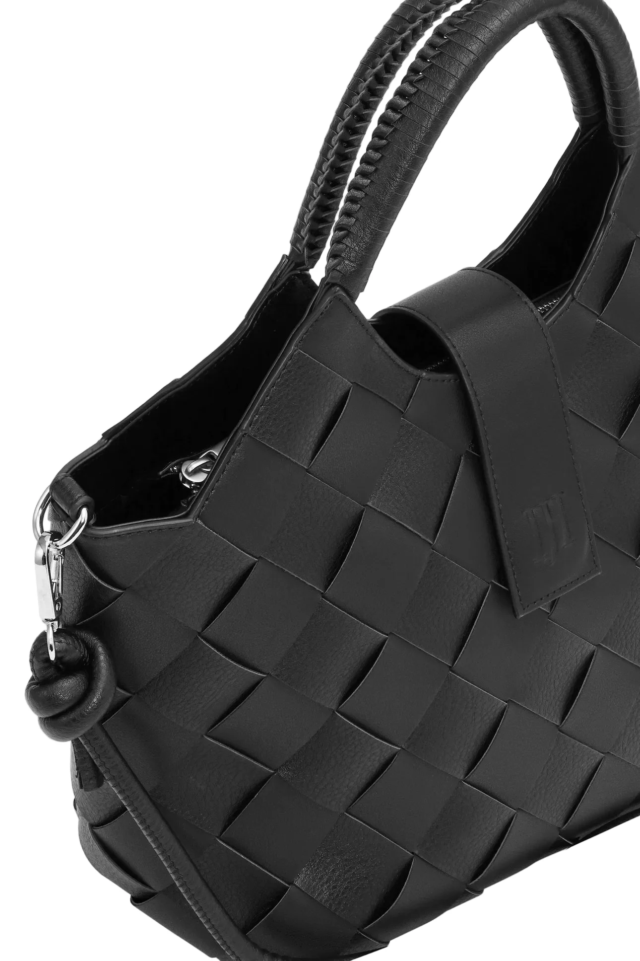 WOMEN'S ILSE JACOBSEN BRAIDED HANDBAG | BLACK - Image 4