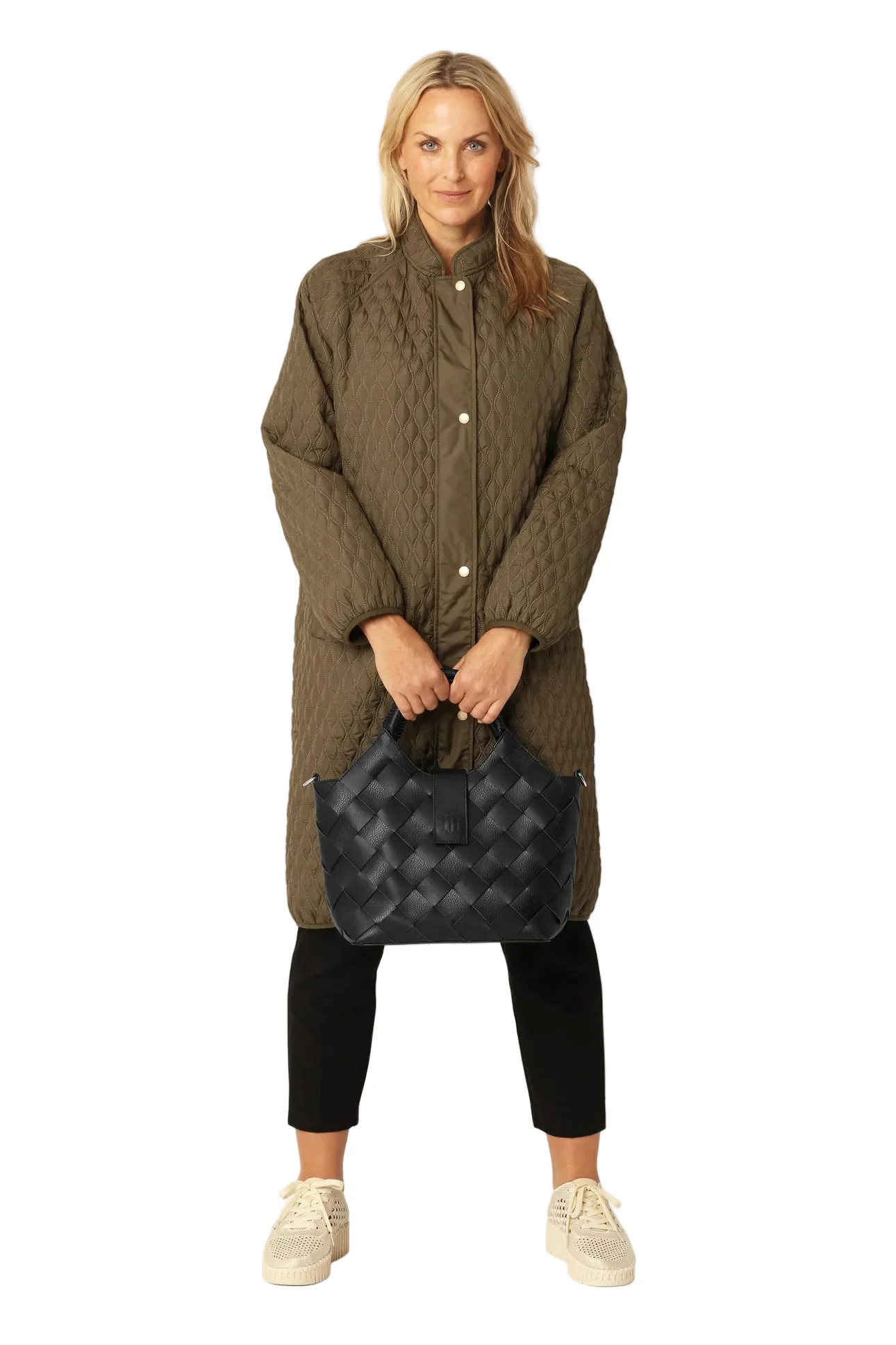 WOMEN'S ILSE JACOBSEN BRAIDED HANDBAG | BLACK - Image 5
