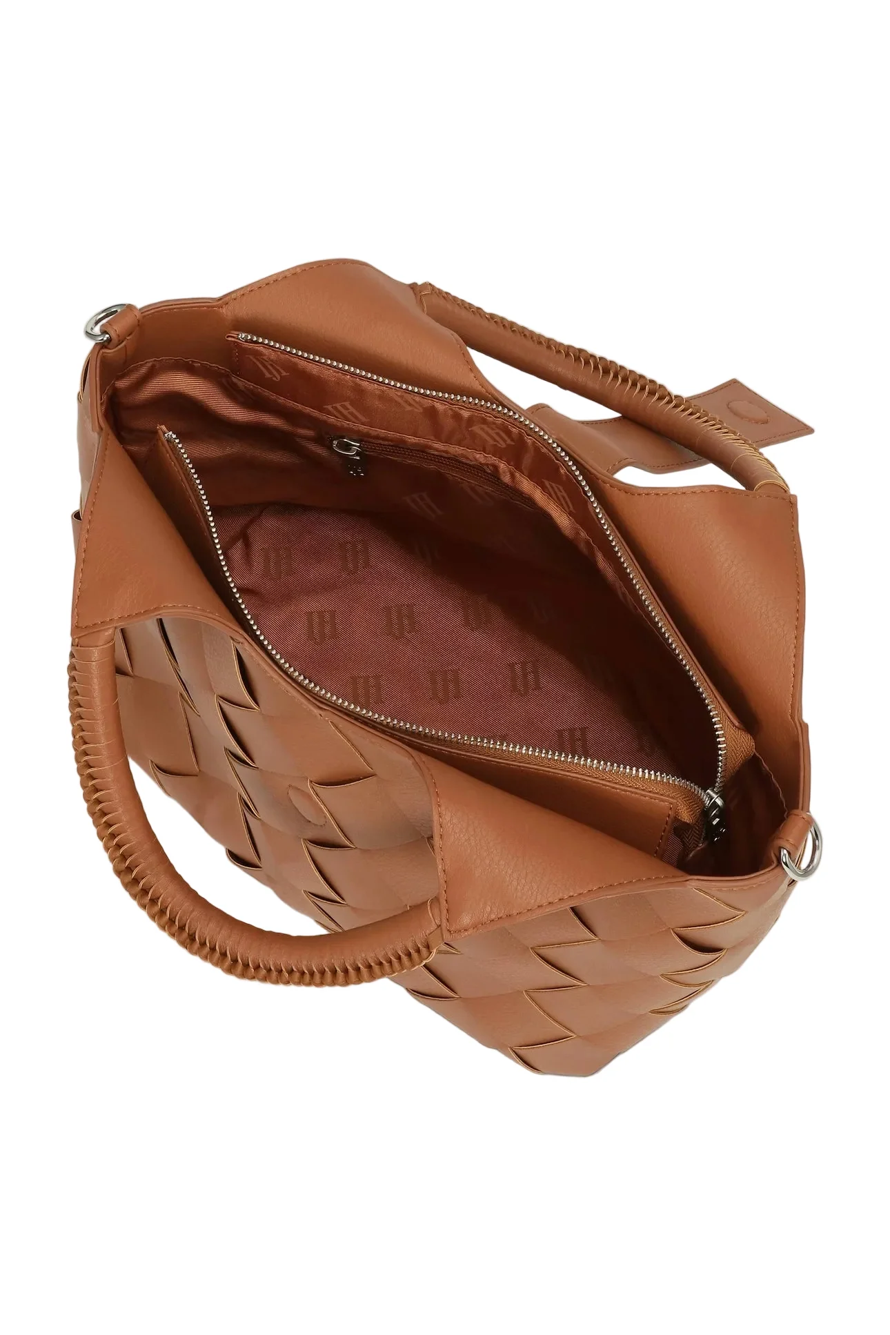 WOMEN'S ILSE JACOBSEN BRAIDED HANDBAG | COGNAC - Image 2