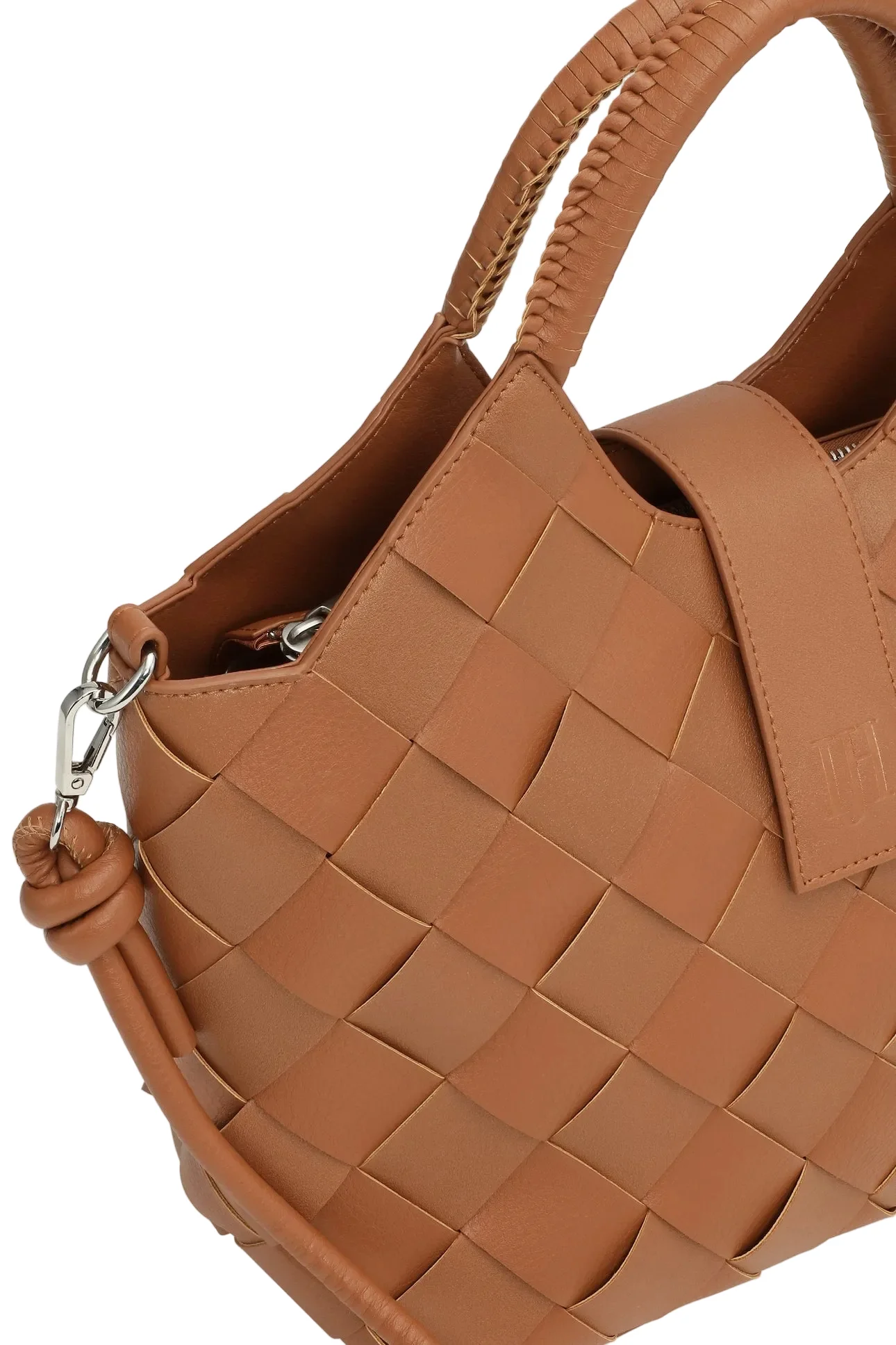 WOMEN'S ILSE JACOBSEN BRAIDED HANDBAG | COGNAC - Image 3